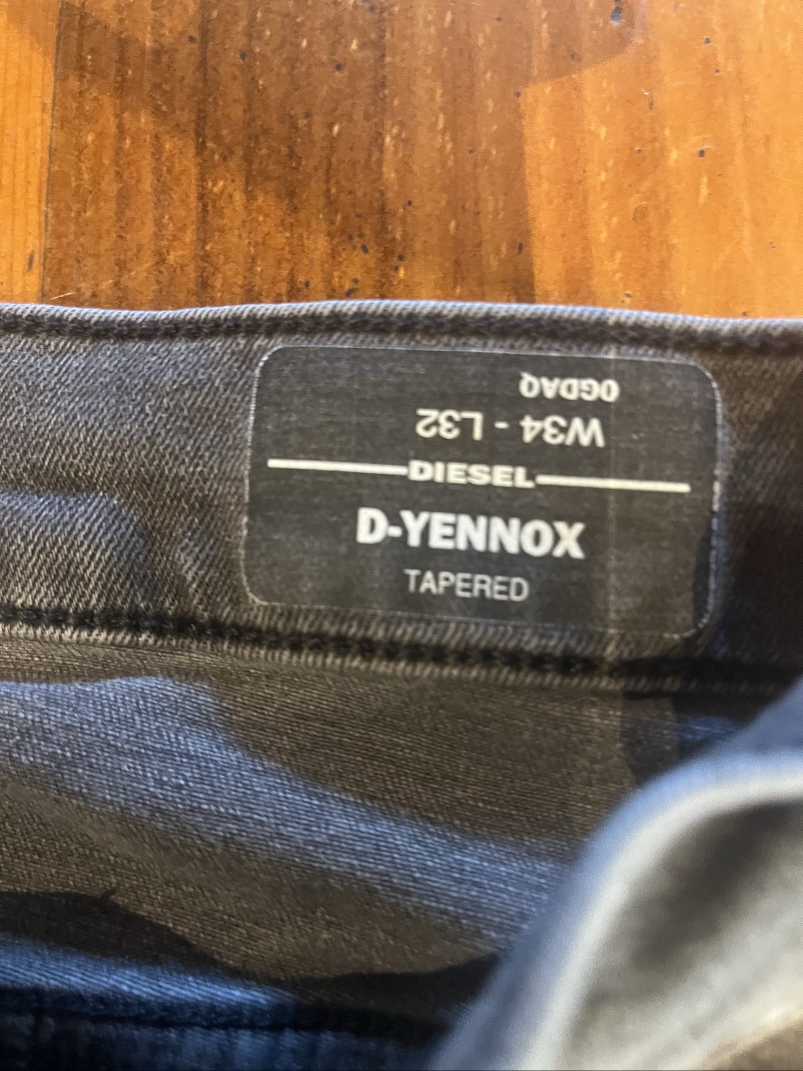Diesel Grey D-Yennox Tapered Jeans W34 L32 image 5