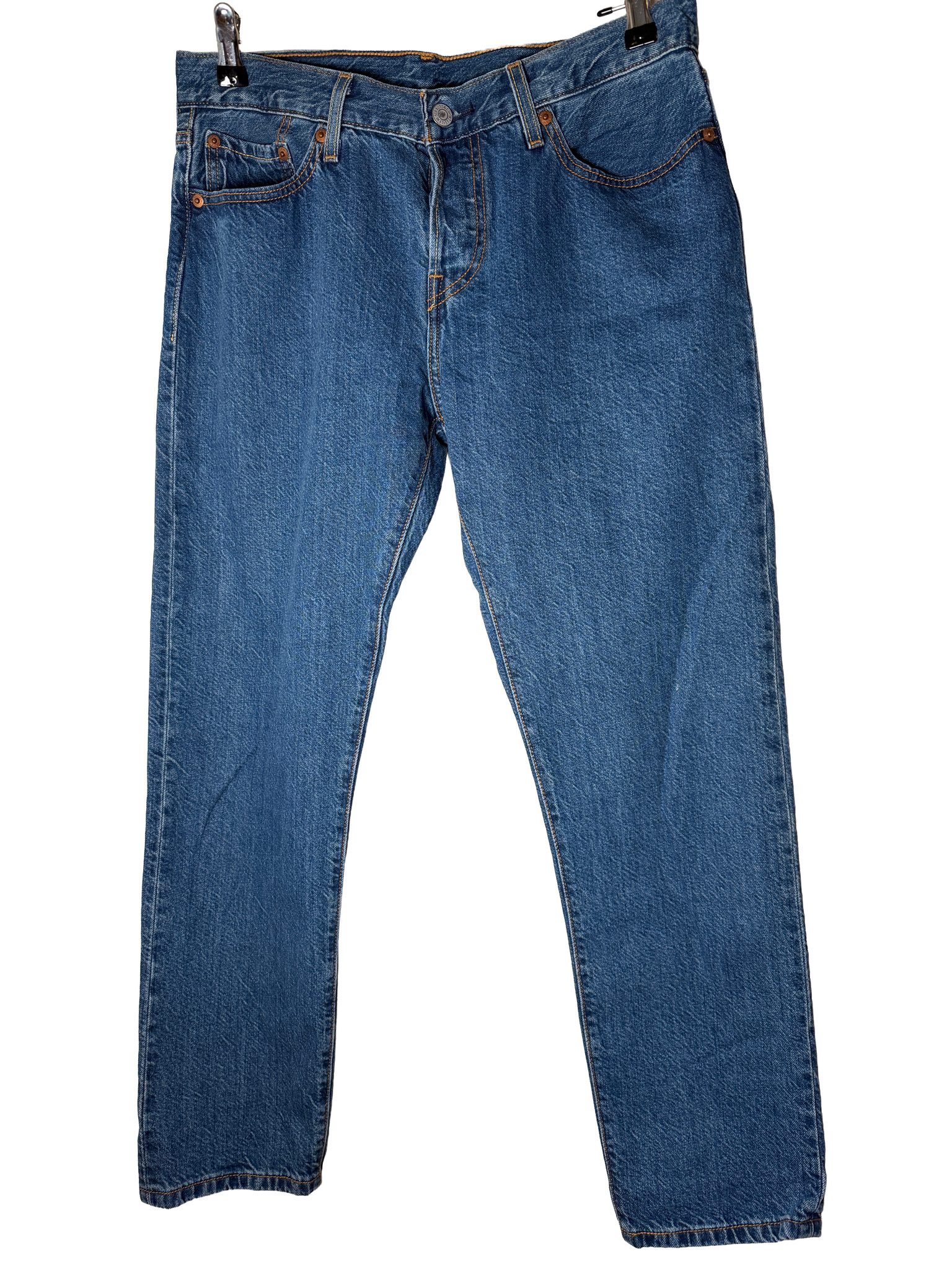 Levi's Women's 501 CT Customized Tapered Jeans 27x32 (Fits 32x27) Button Fly