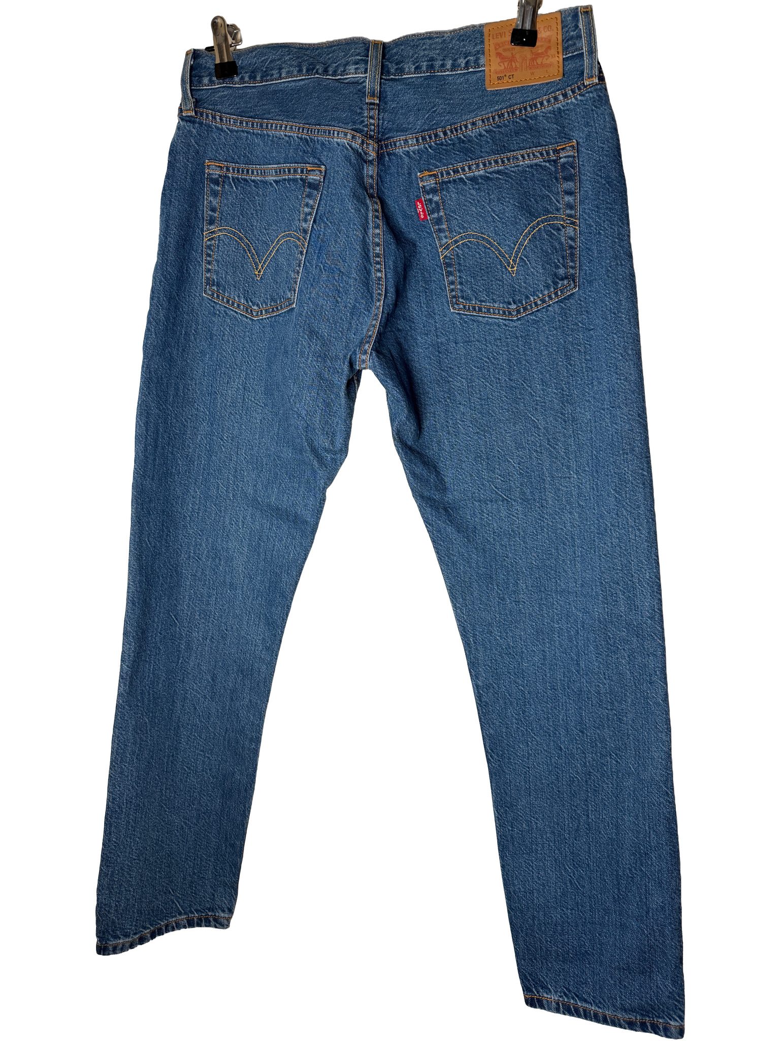 Levi's Women's 501 CT Customized Tapered Jeans 27x32 (Fits 32x27) Button Fly image 2