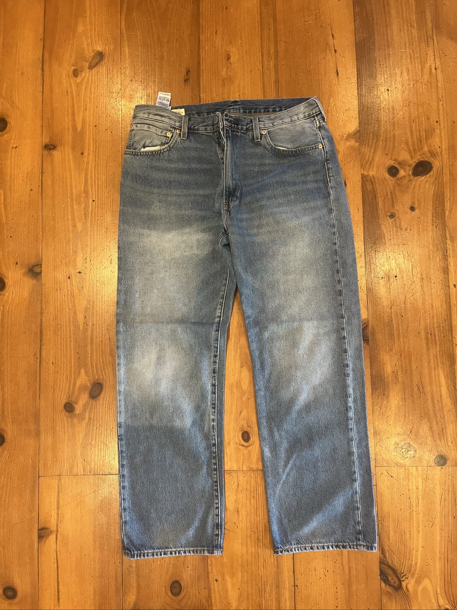 Levi's Blue Denim 555 Jeans W36 L32 Casual Fit image 2