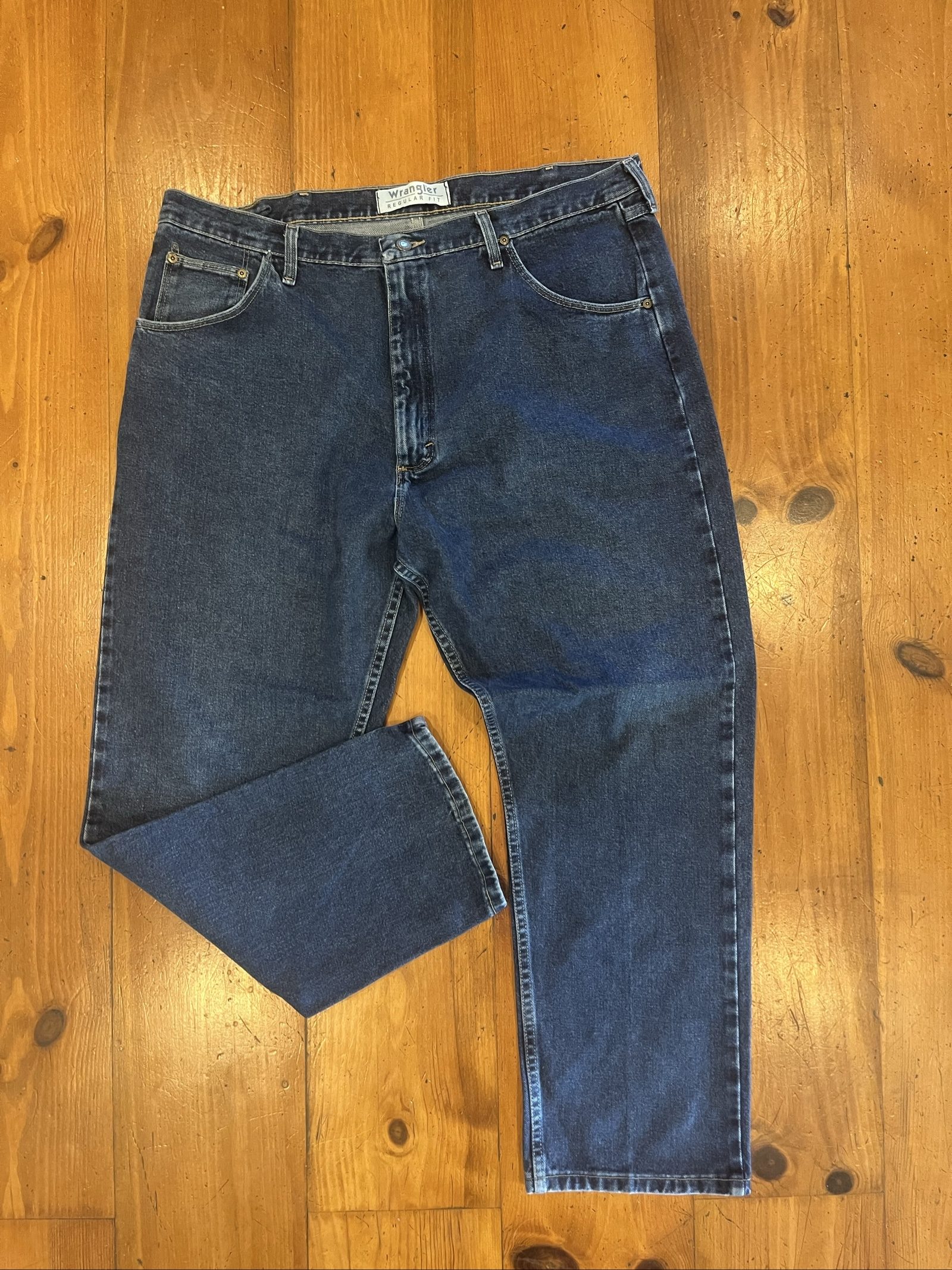 Wrangler Blue Regular Fit Denim Jeans Size 42 image 2