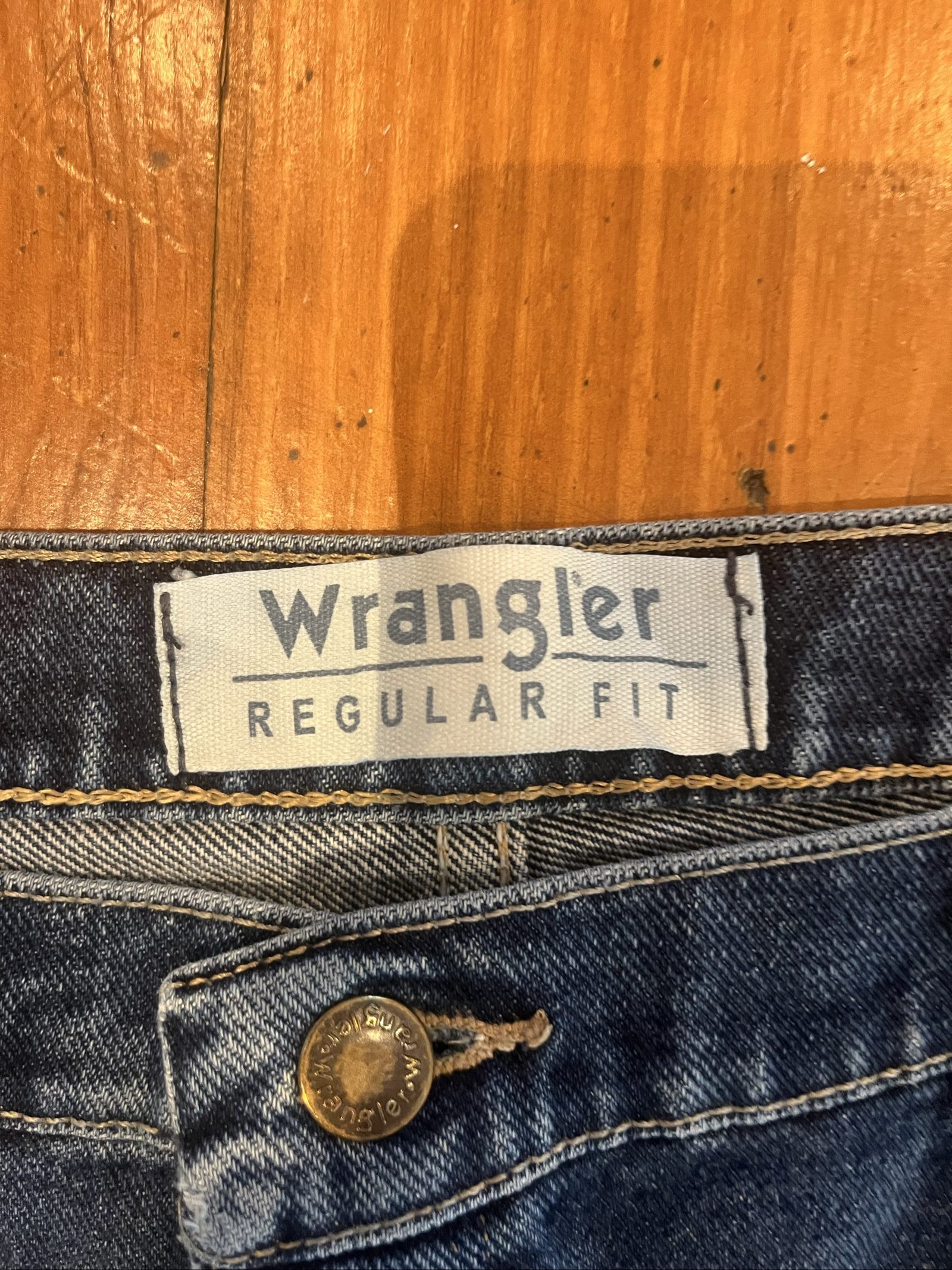 Wrangler Blue Regular Fit Denim Jeans Size 42 image 4