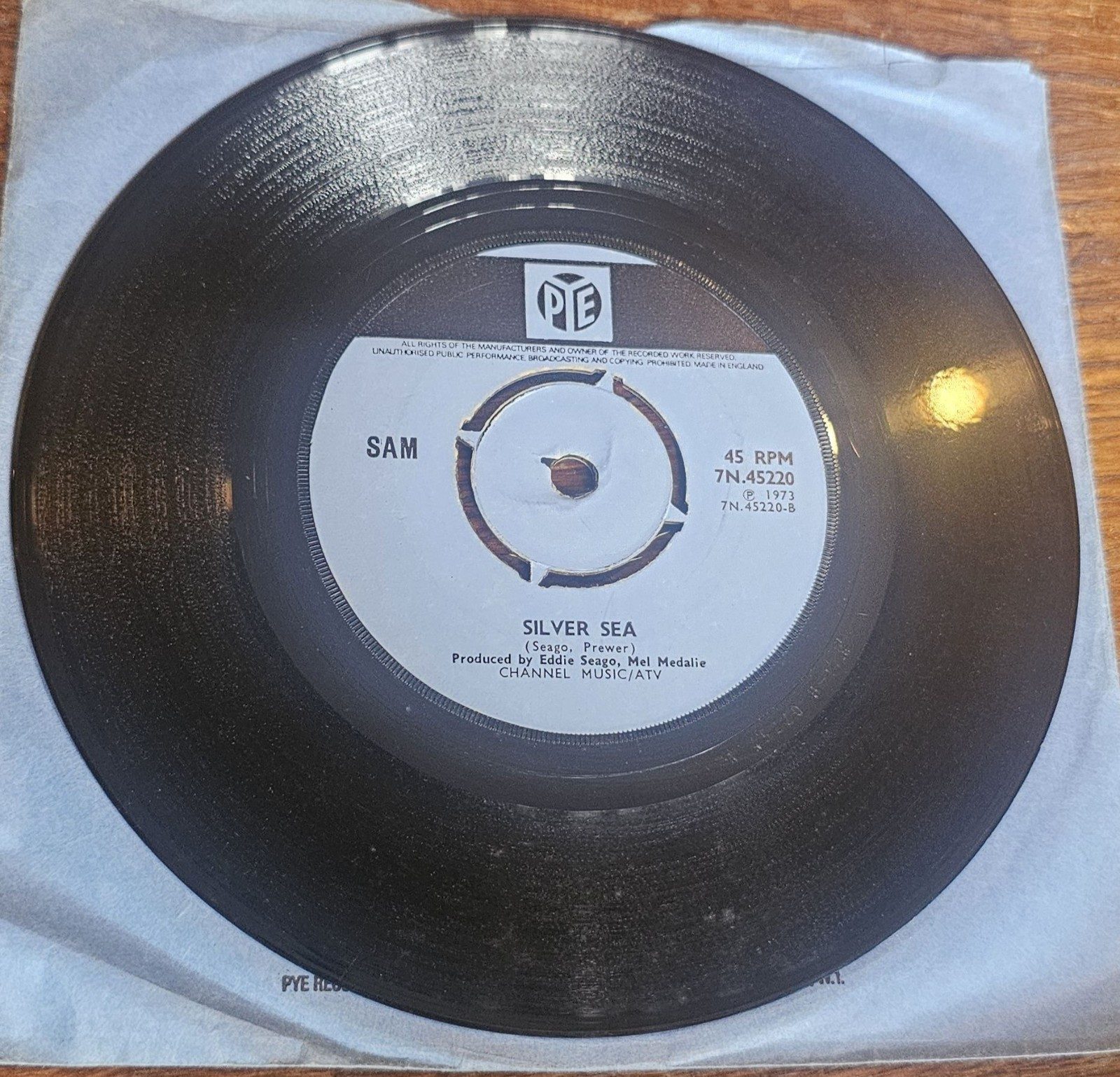 SAM Cry Wolf Pye 7N.45220 7" Vinyl Single 45 RPM image 2
