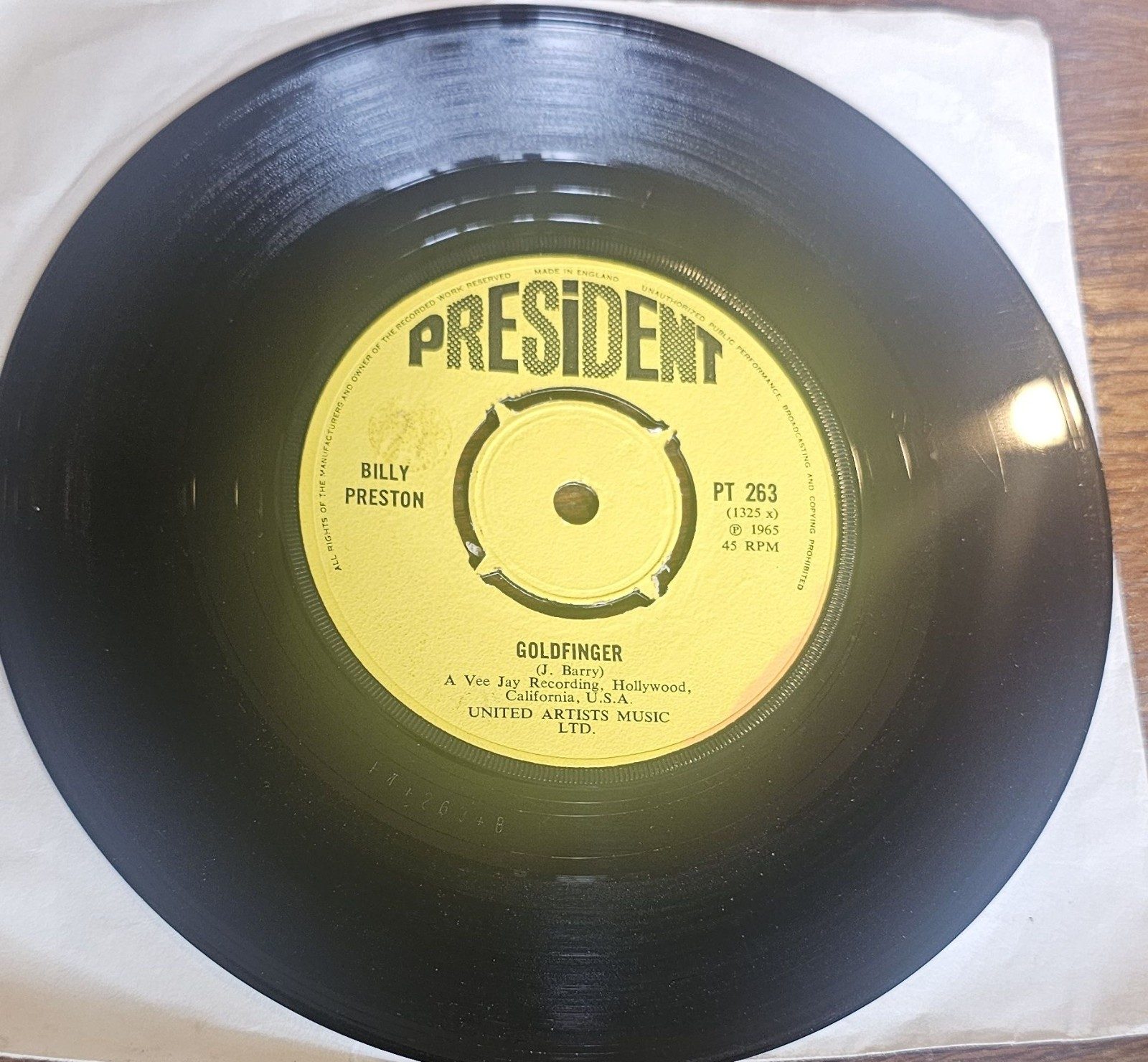 Billy Preston Billy's Bag President PT 263 7" Vinyl northern soul image 2