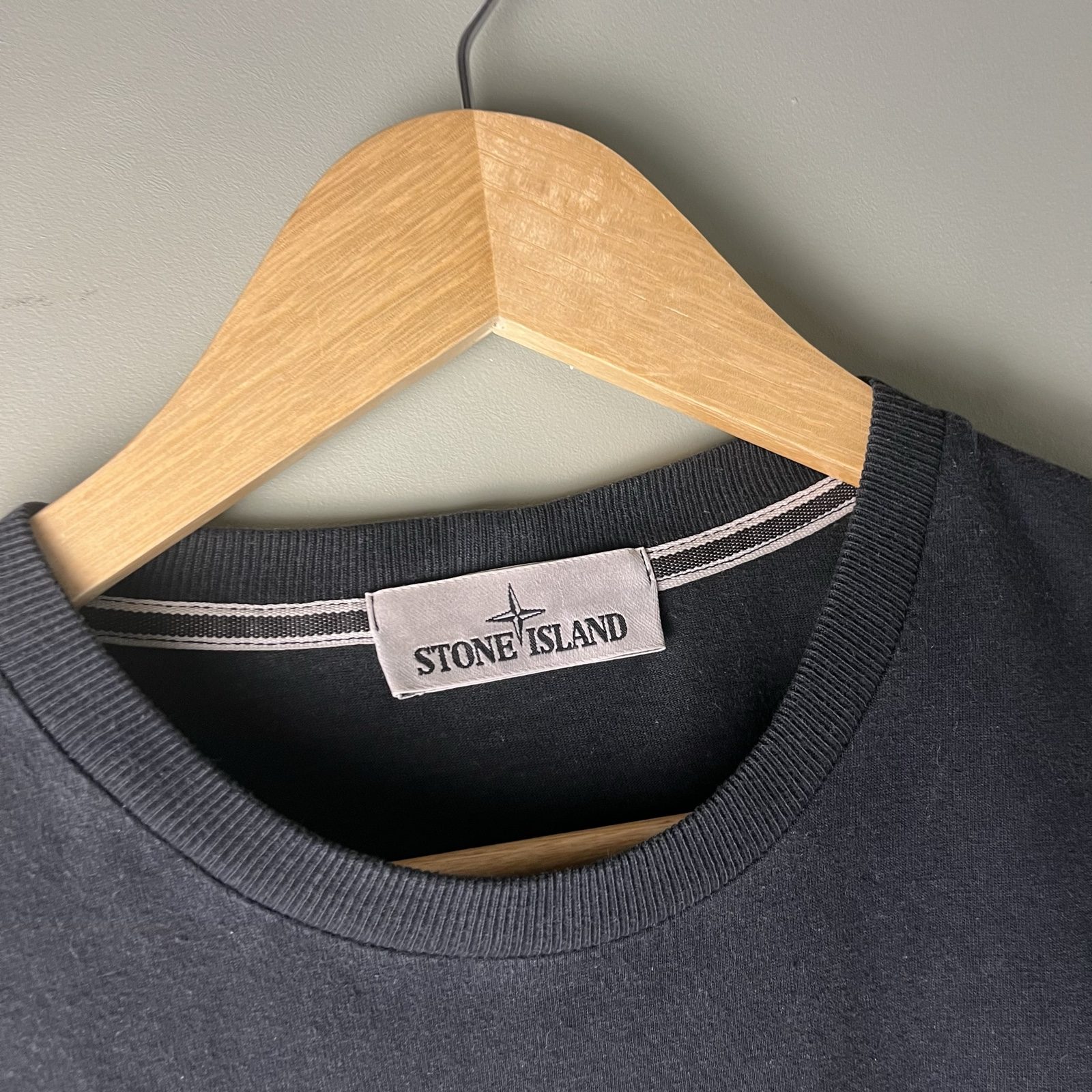 Stone Island Black/Neon Cotton Logo T-Shirt image 2