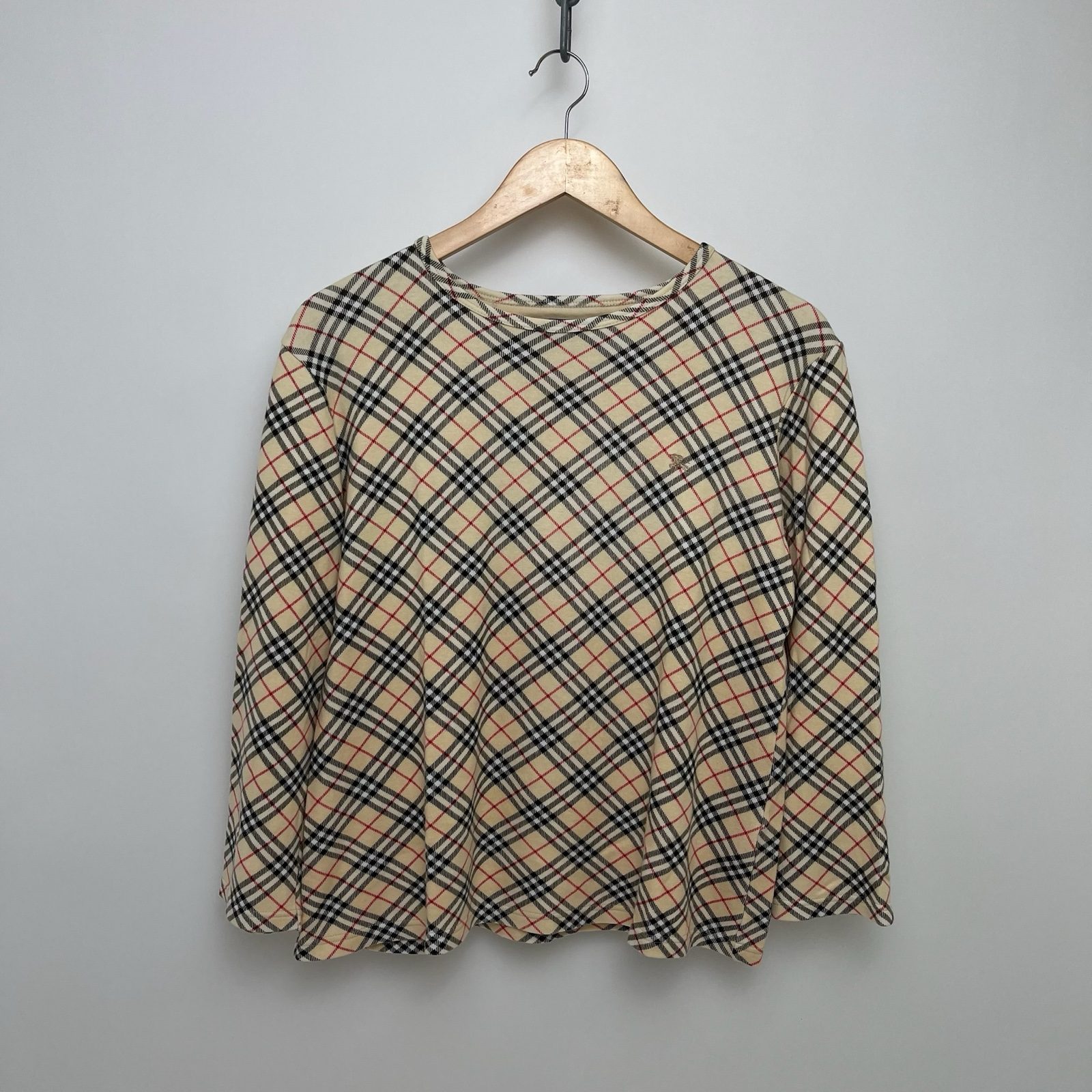 Burberry Nova Check Lightweight Beige Jumper - L image 2