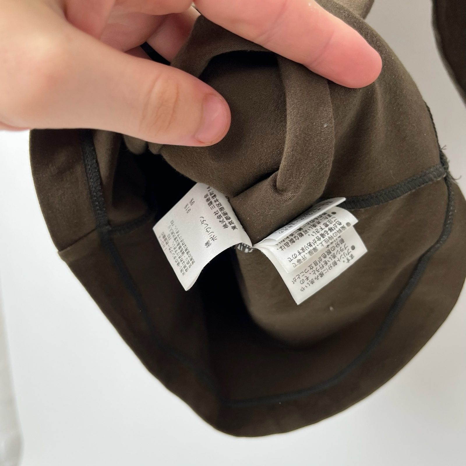 Burberry Khaki Stretch Cotton Boat Neck 3/4 Sleeve Top - S image 7