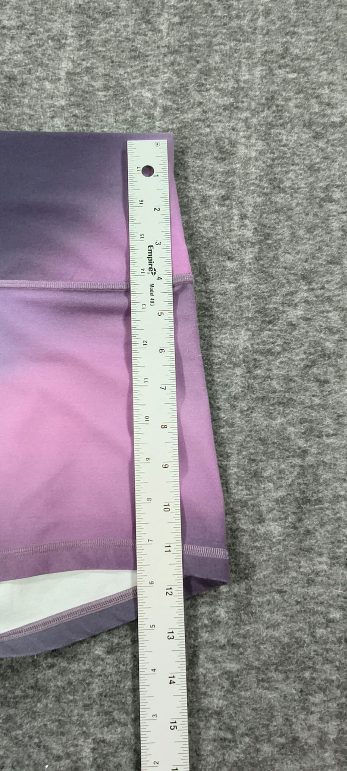 Lululemon Women's Purple Gradient Athletic Shorts Size 10 NWOT image 8