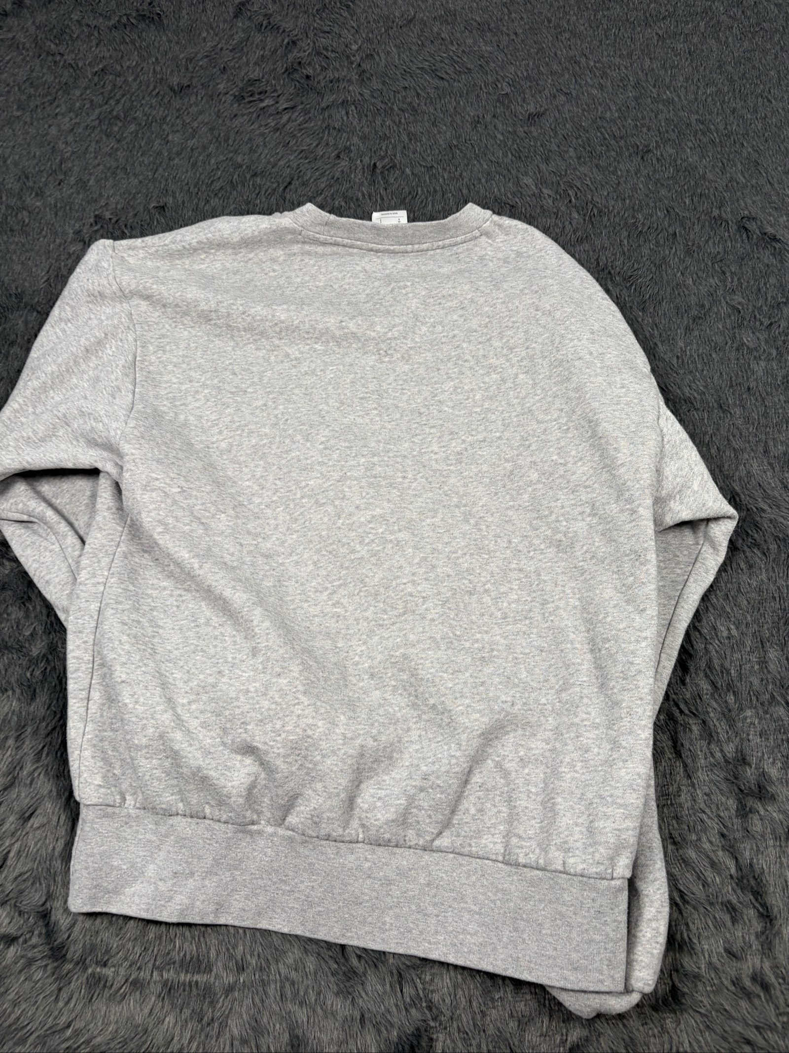 Adidas Grey Unisex Small Sweatshirt with Black Logo image 4