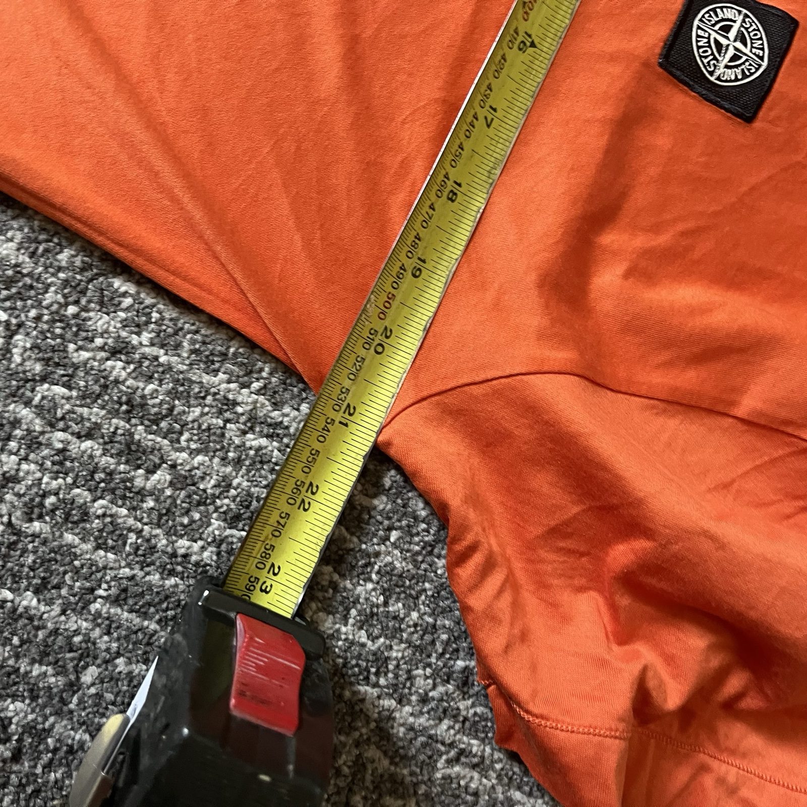 Stone Island Men's Orange Cotton Short Sleeve T-Shirt h image 5
