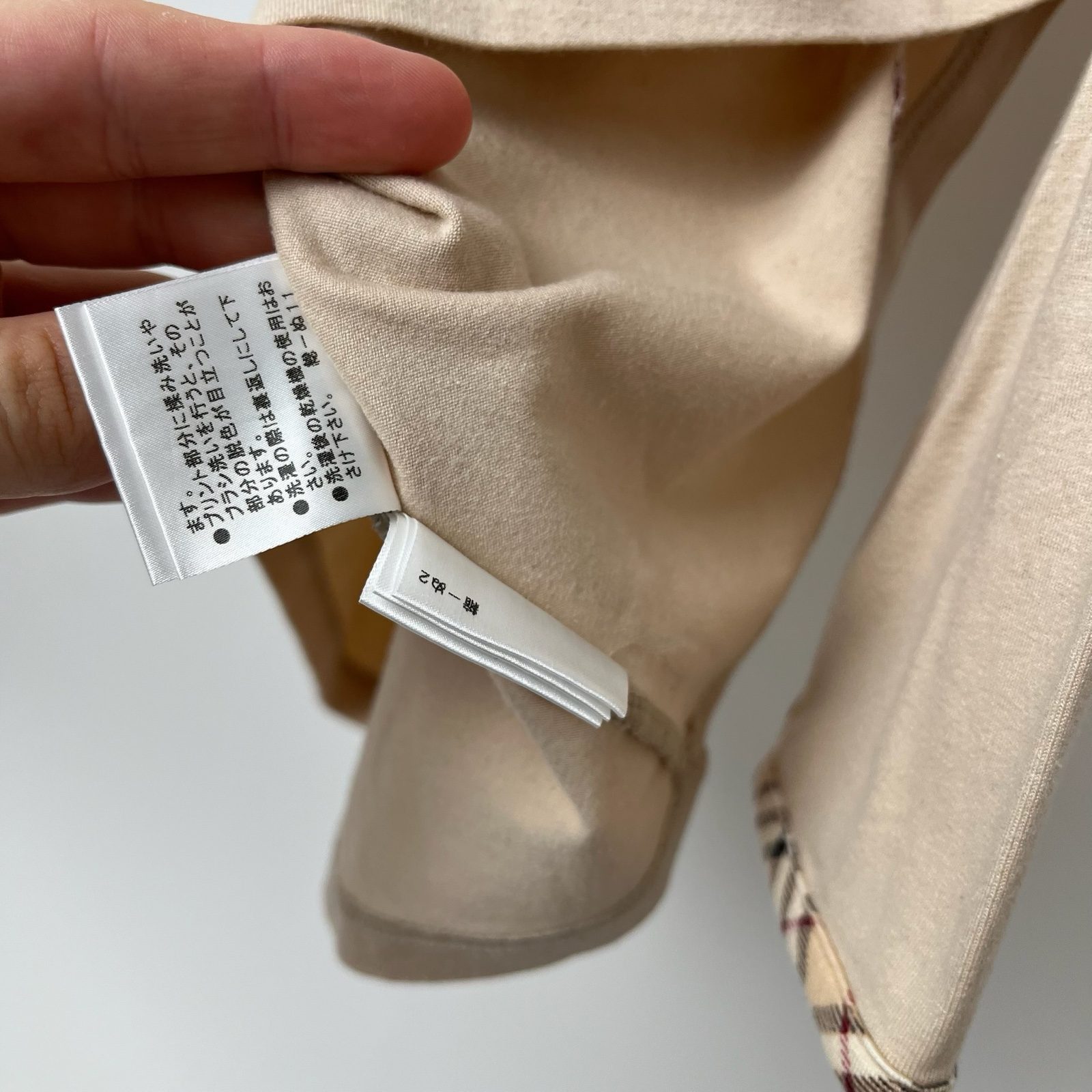 Burberry Brown Stretch Cotton Cream Boat Neck 3/4 Sleeve Top - M image 5