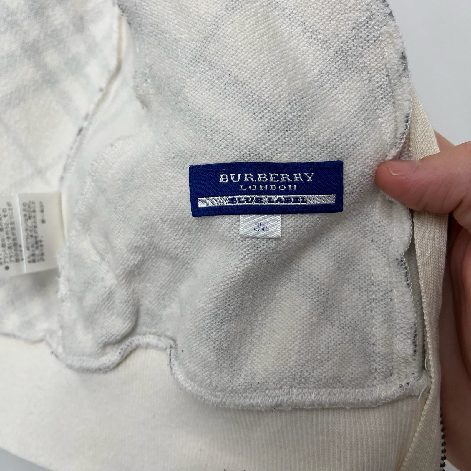 Burberry Black & White Plaid Zip Hoodie - S image 9