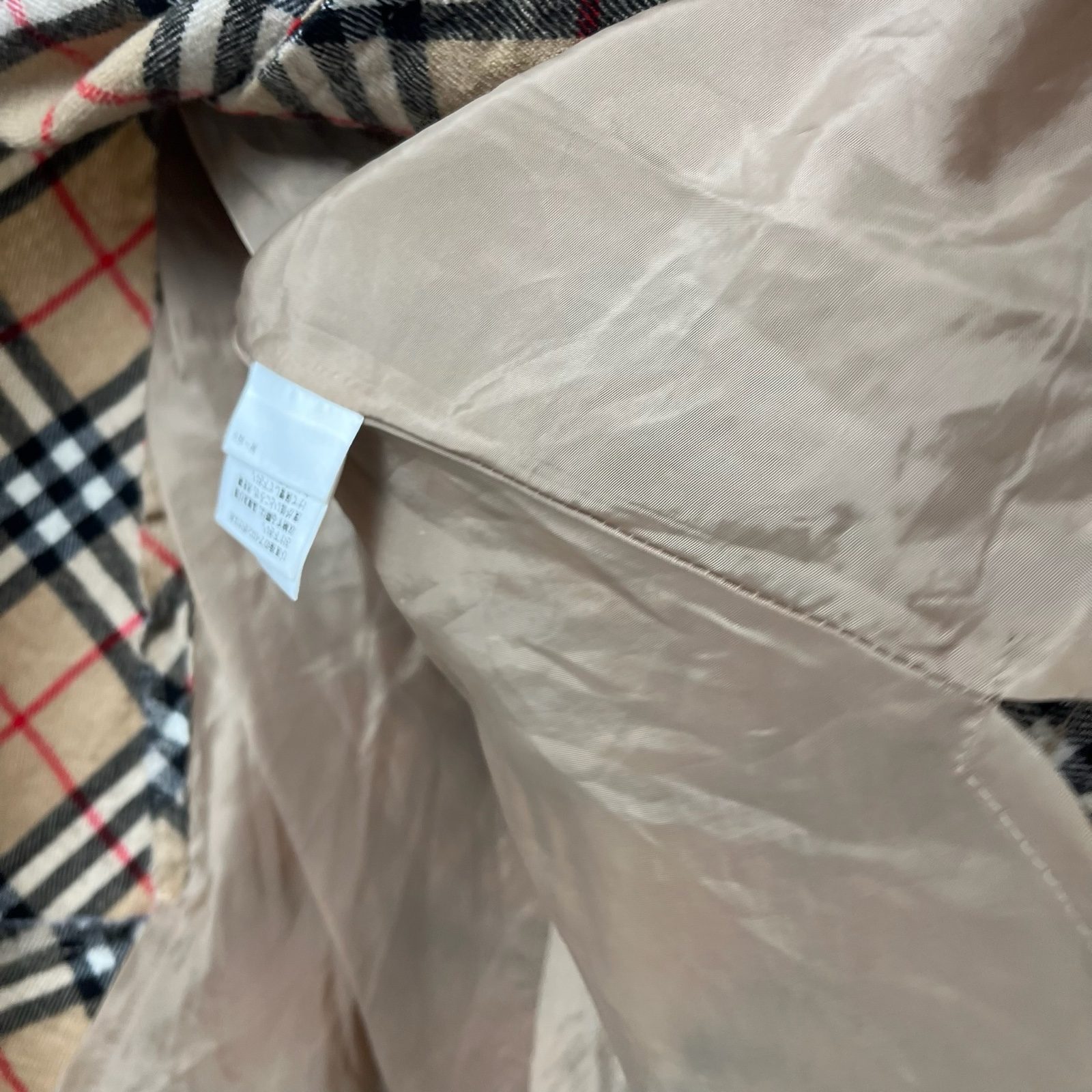 Burberry Blue Label Vintage Nova Check Beige Wrap Around Midi Skirt - S image 9