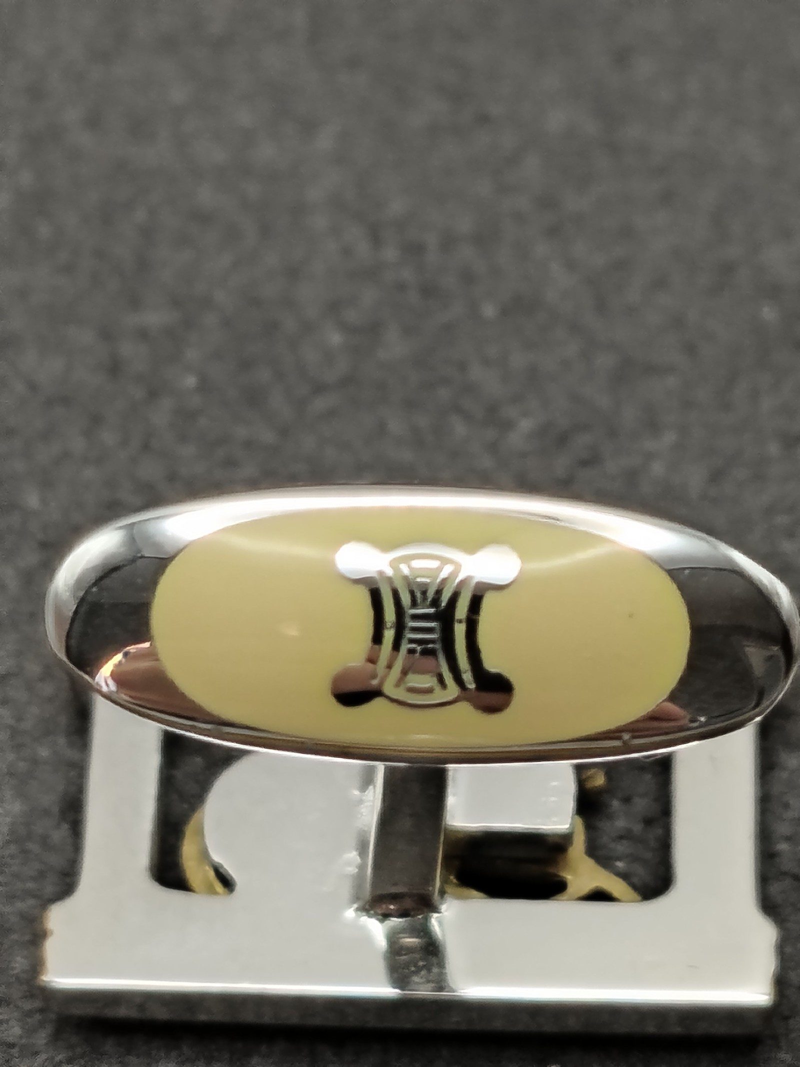 Celine Gold & Silver Horse Motif Cufflinks Unisex image 9