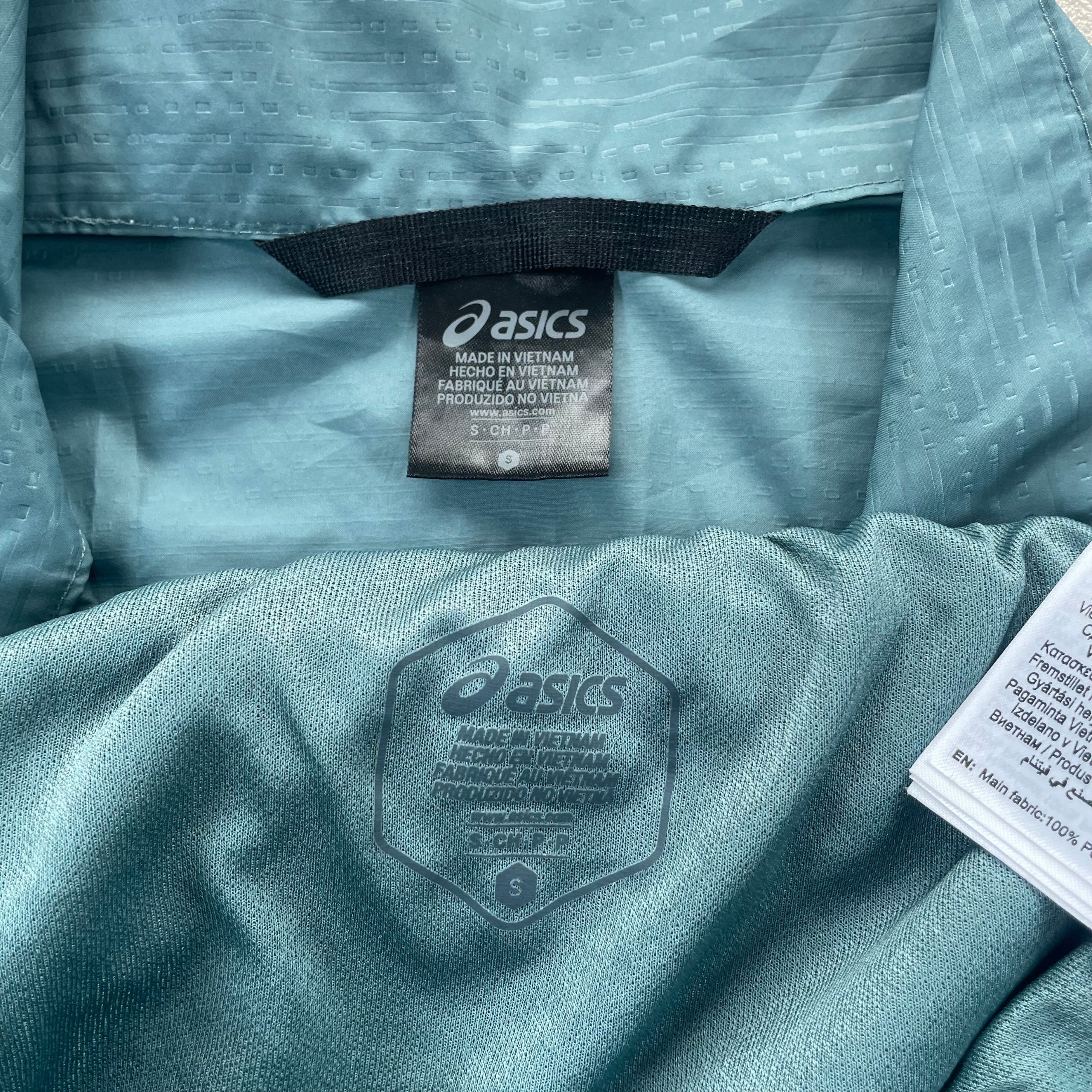 Asics Lite-Show Mens Jacket Short Set "Denim Blue" (Mens Size Small) image 6