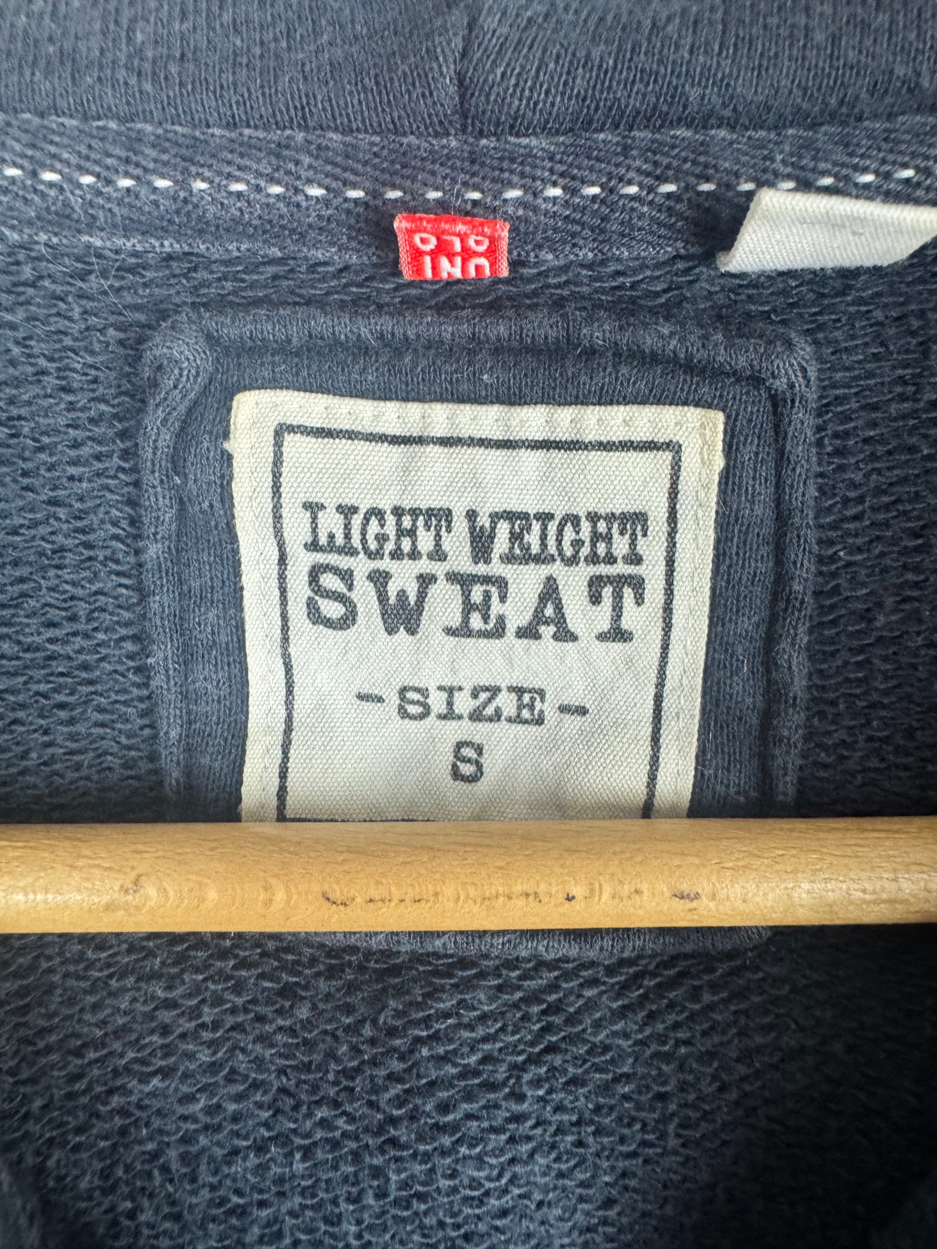 Uniqlo Navy Lightweight Zip Hoodie Size S Cotton Blend image 3