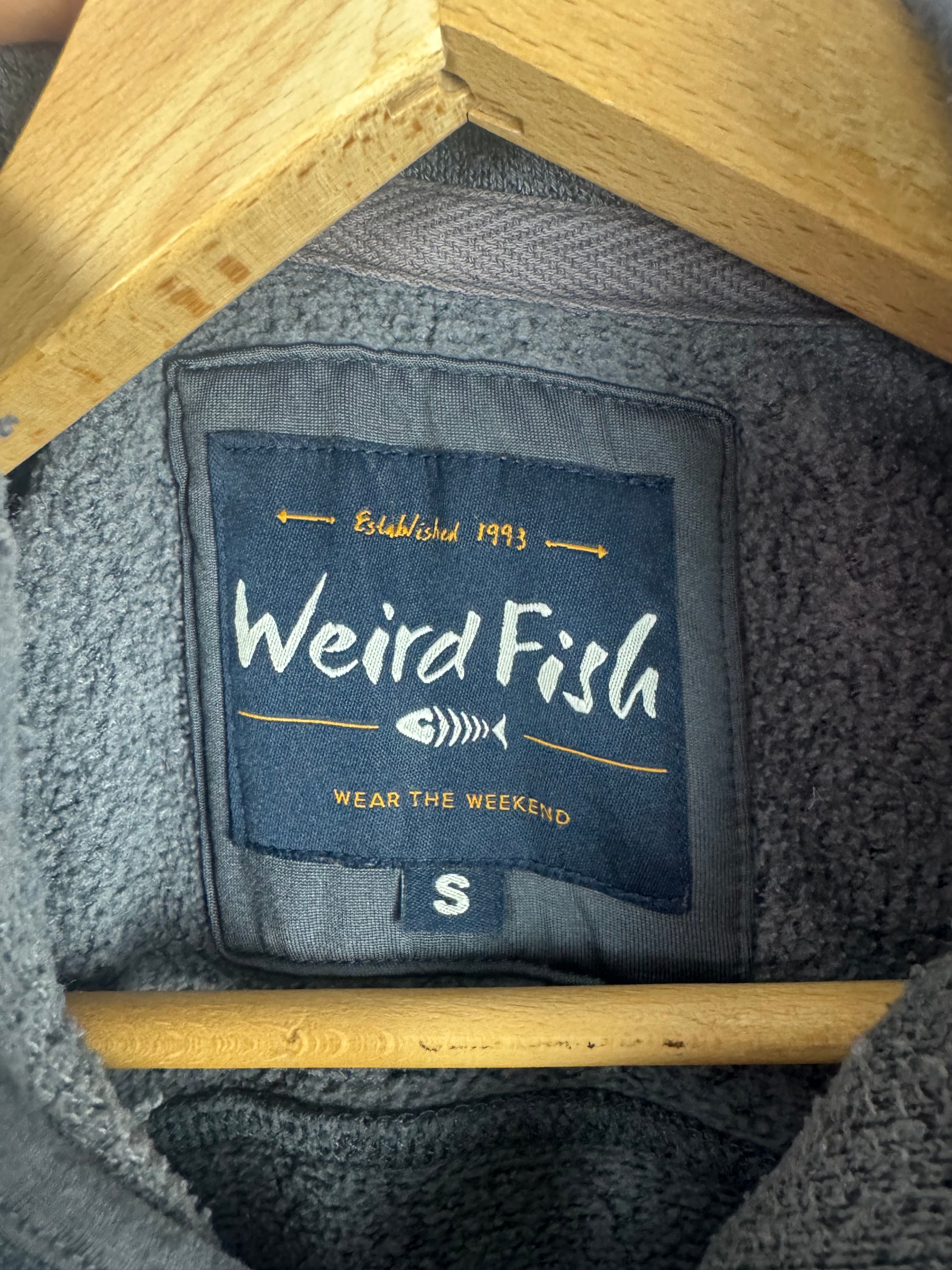 Weird Fish Charcoal 1/4 Zip Fleece Pullover Small image 3
