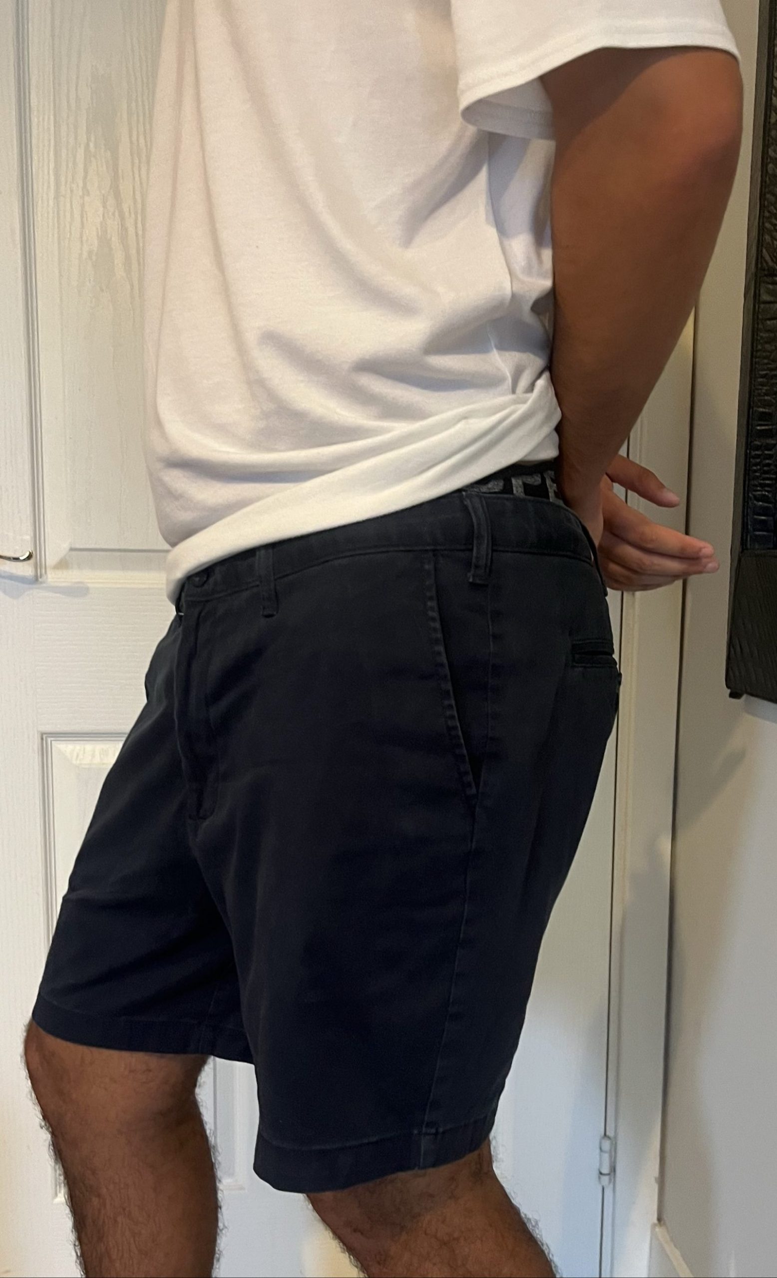 Nautica Navy Cotton Casual Shorts Large