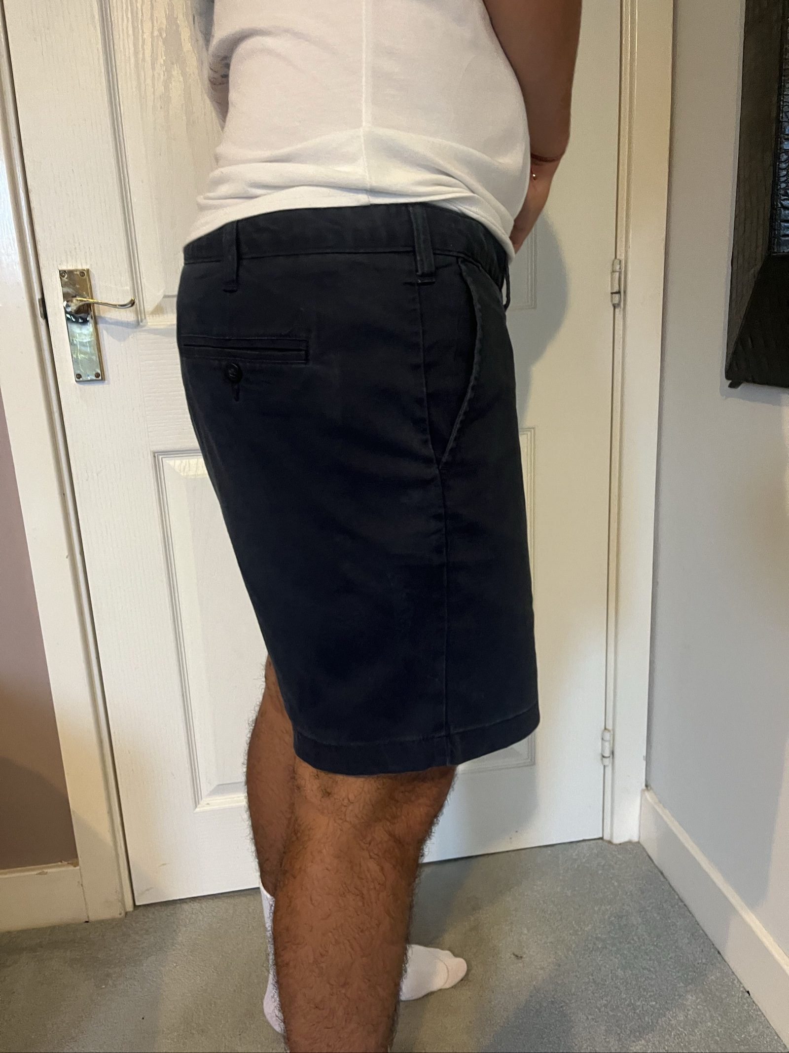 Nautica Navy Cotton Casual Shorts Large image 4