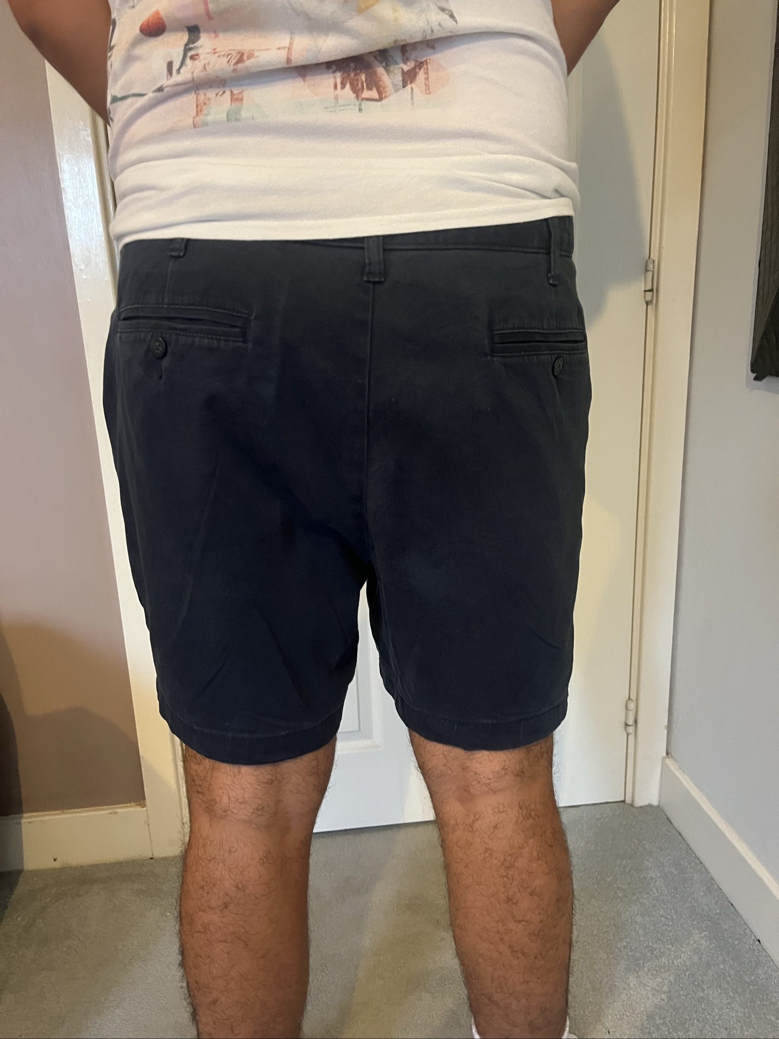 Nautica Navy Cotton Casual Shorts Large image 5