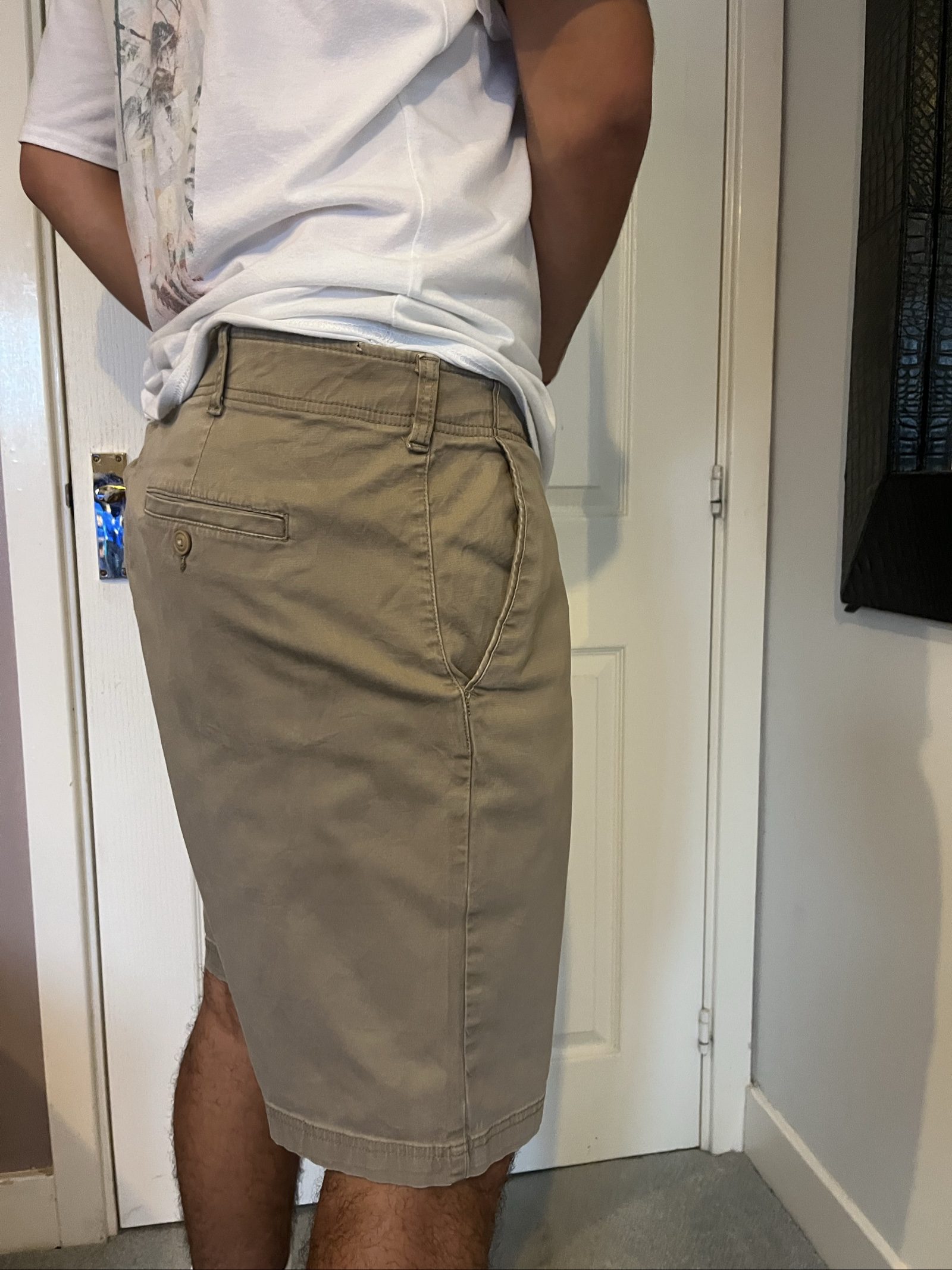 Lee Beige Men's Cotton Twill Chino Shorts XL image 4