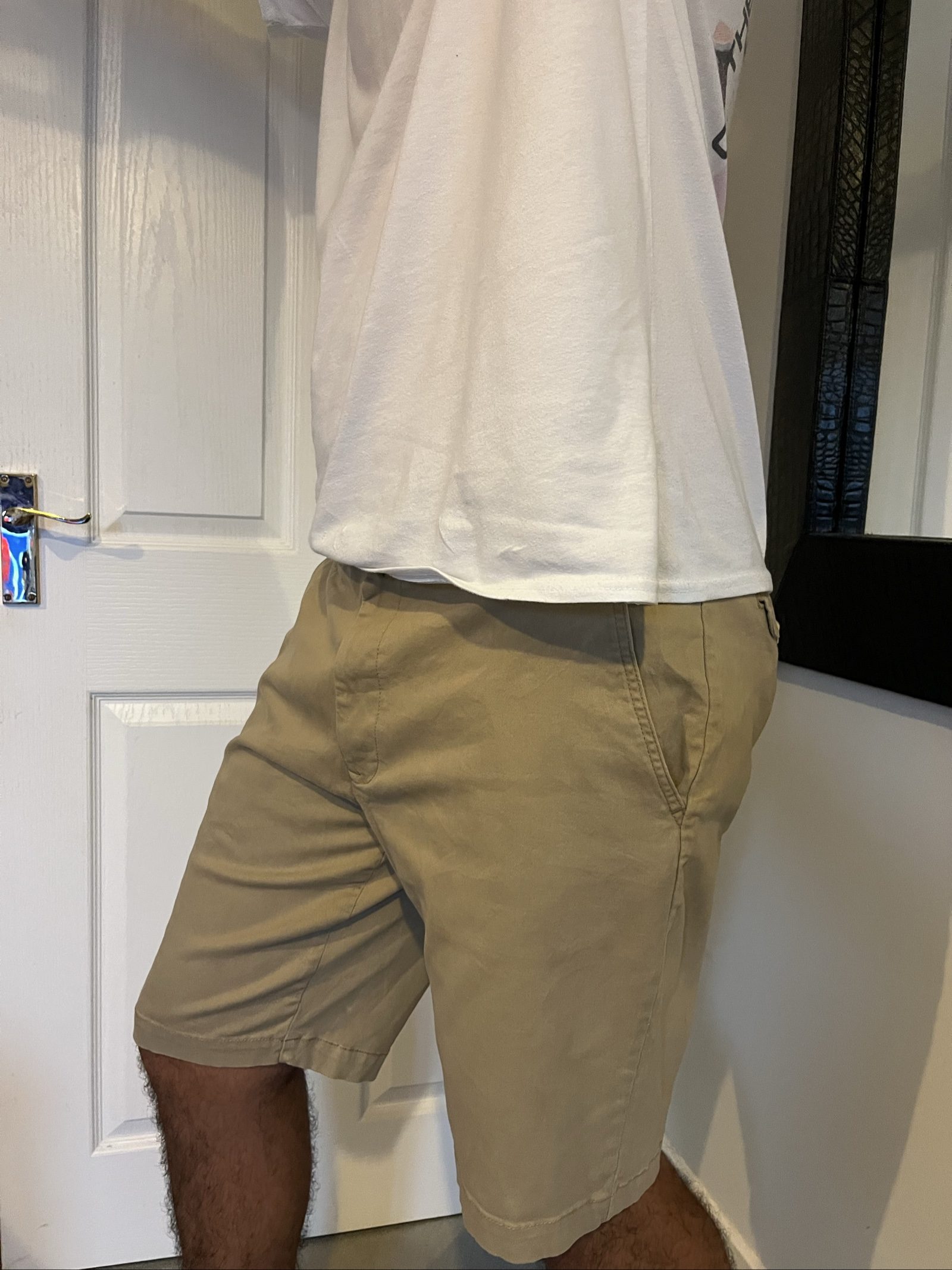 Ralph Lauren Men's Beige Cotton Chino Shorts L