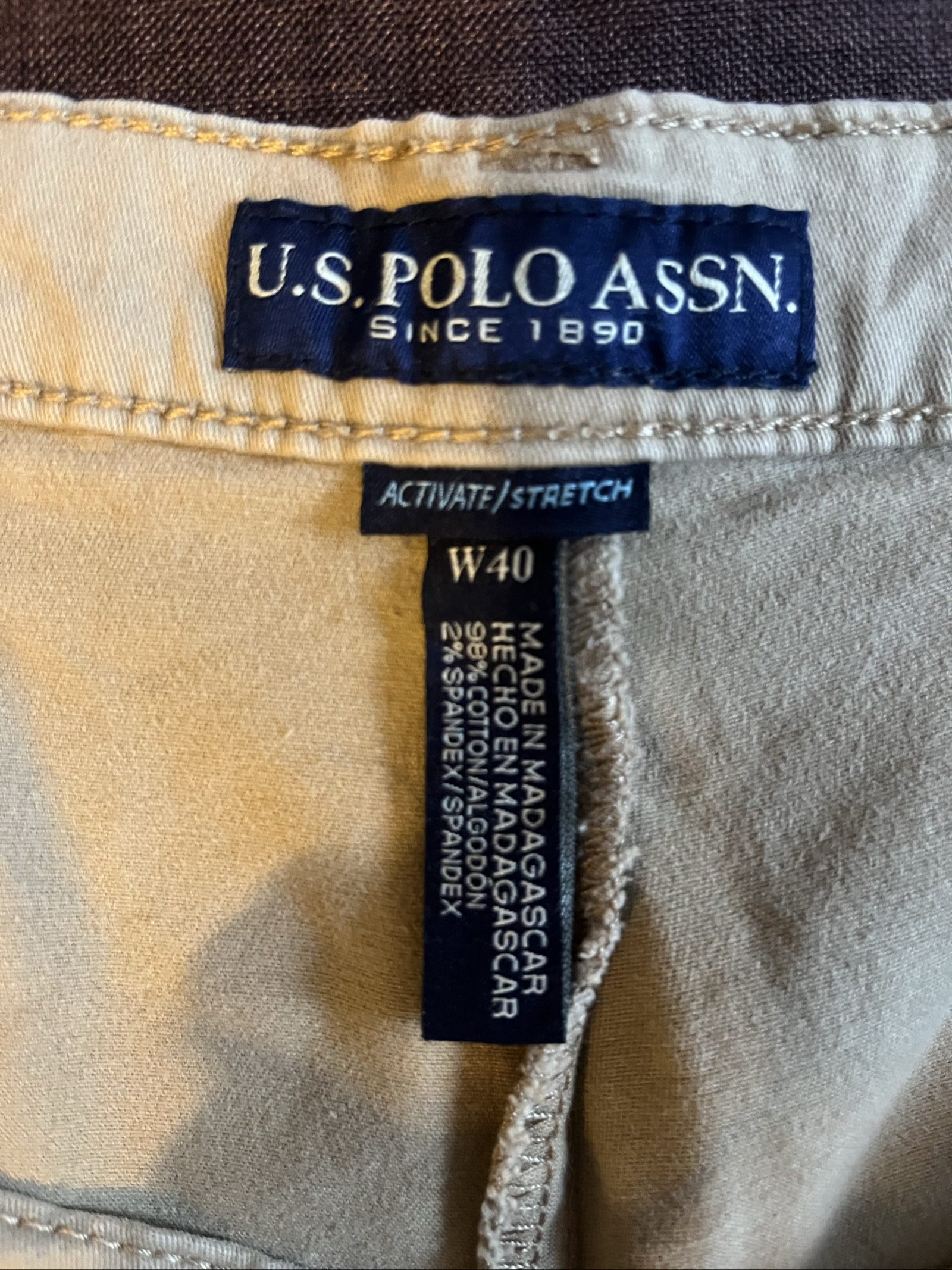 Ralph Lauren Men's Beige Cotton Chino Shorts L image 6