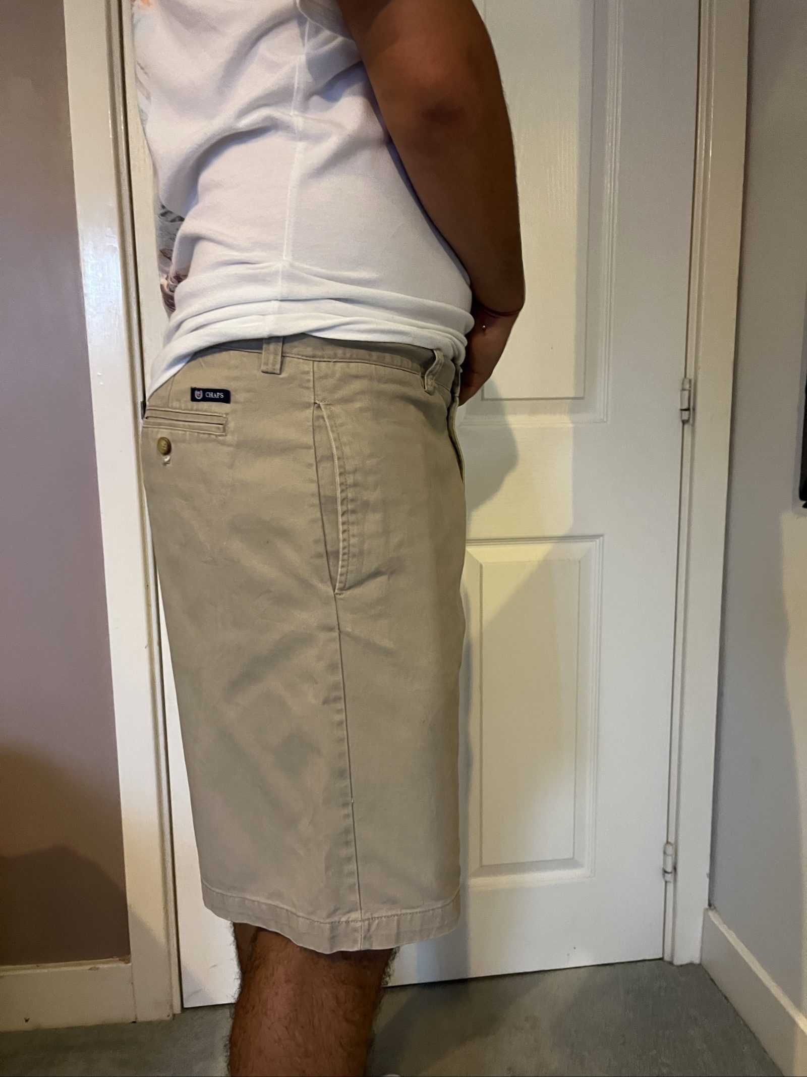 Chaps Men's Beige Chino Shorts 38 Relaxed Fit image 3