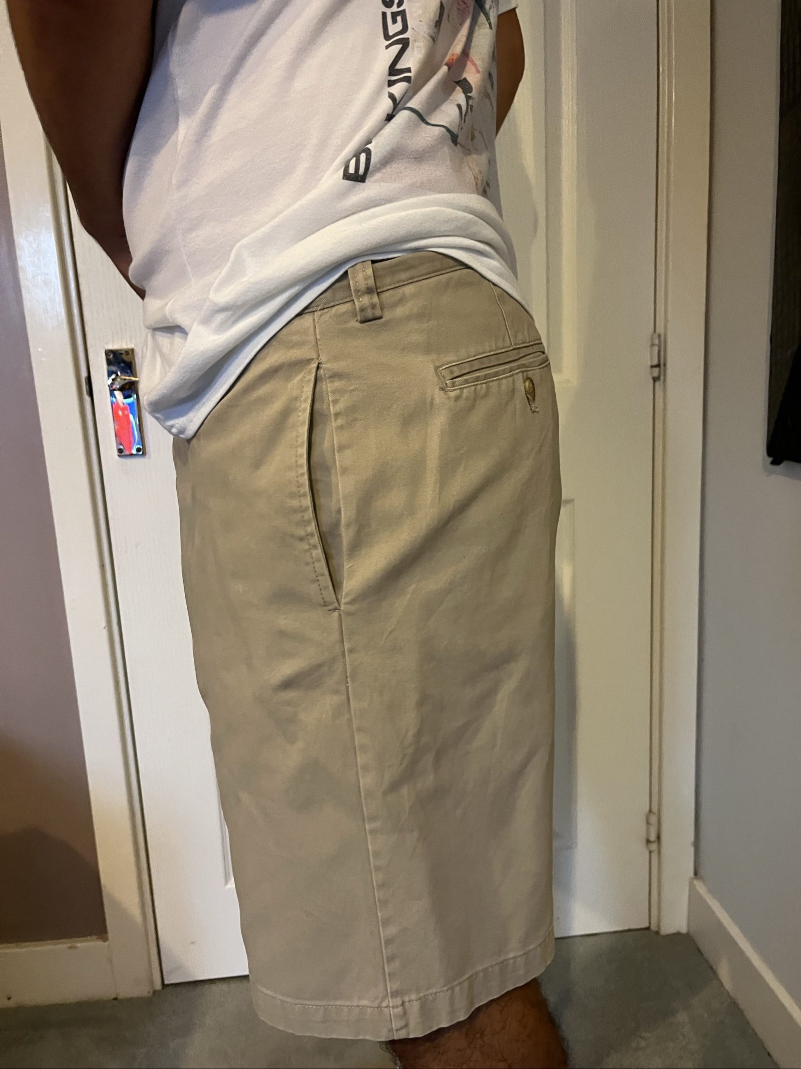 Chaps Men's Beige Chino Shorts 38 Relaxed Fit image 4