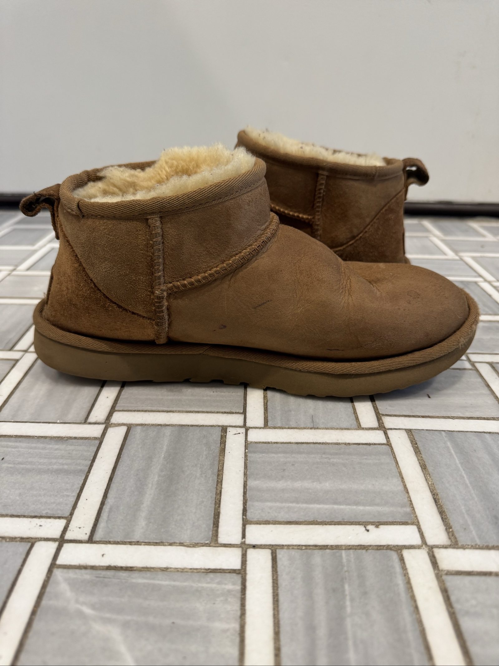 Women’s UGG Classic Ultra Mini Boots – Chestnut – 8 image 9