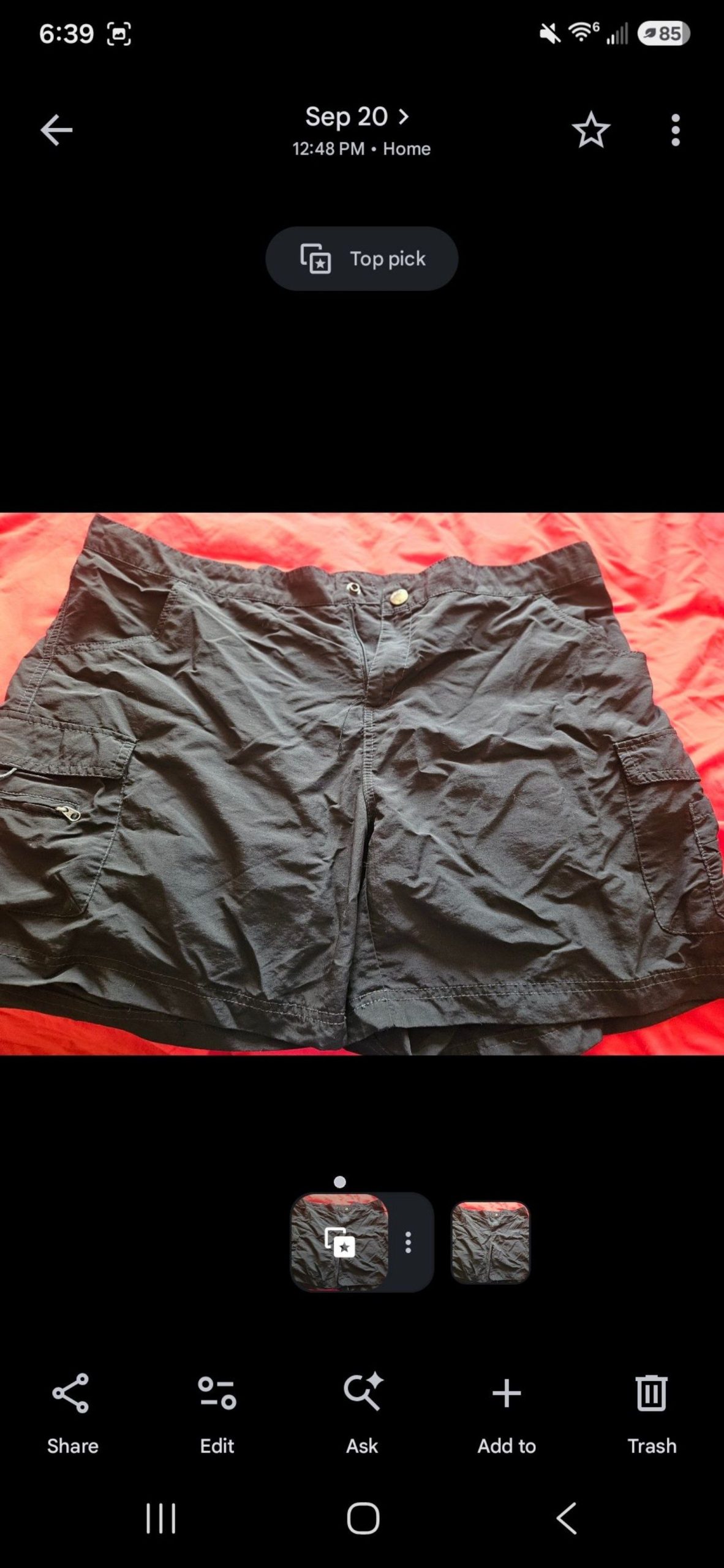 White Sierra Black Cargo Shorts XXL