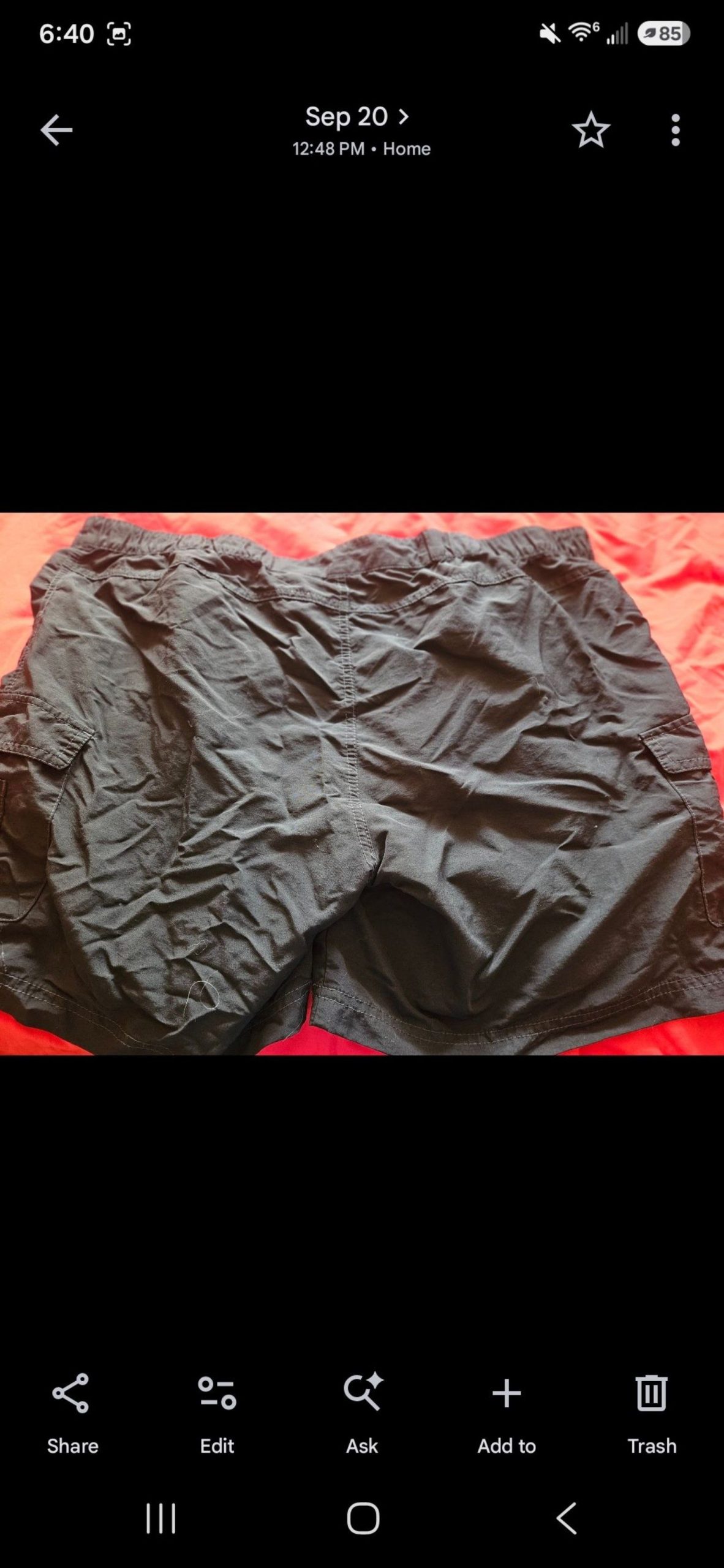 White Sierra Black Cargo Shorts XXL image 2