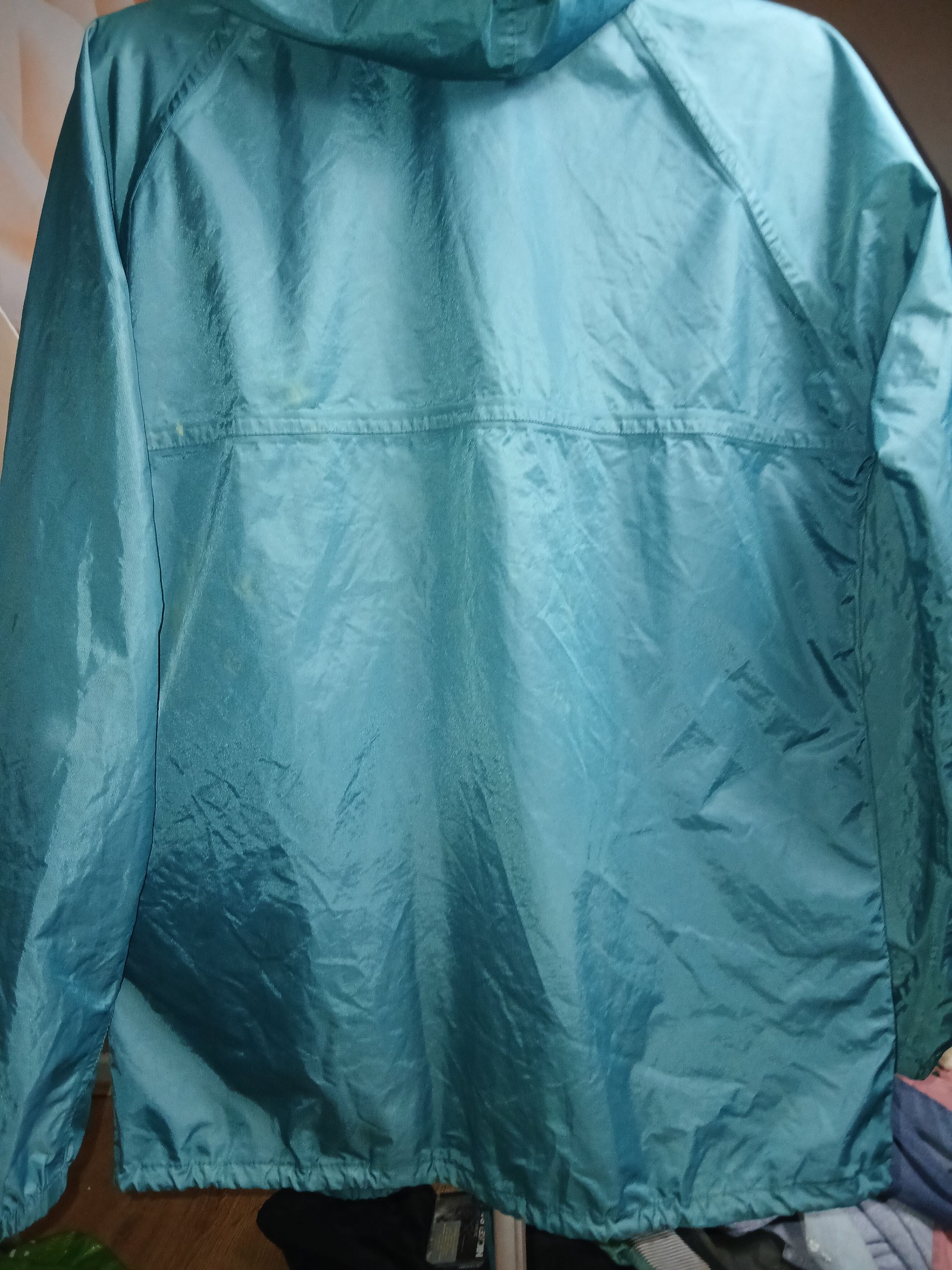 Regatta Unisex Green Waterproof Hooded Jacket Small S 38" image 3
