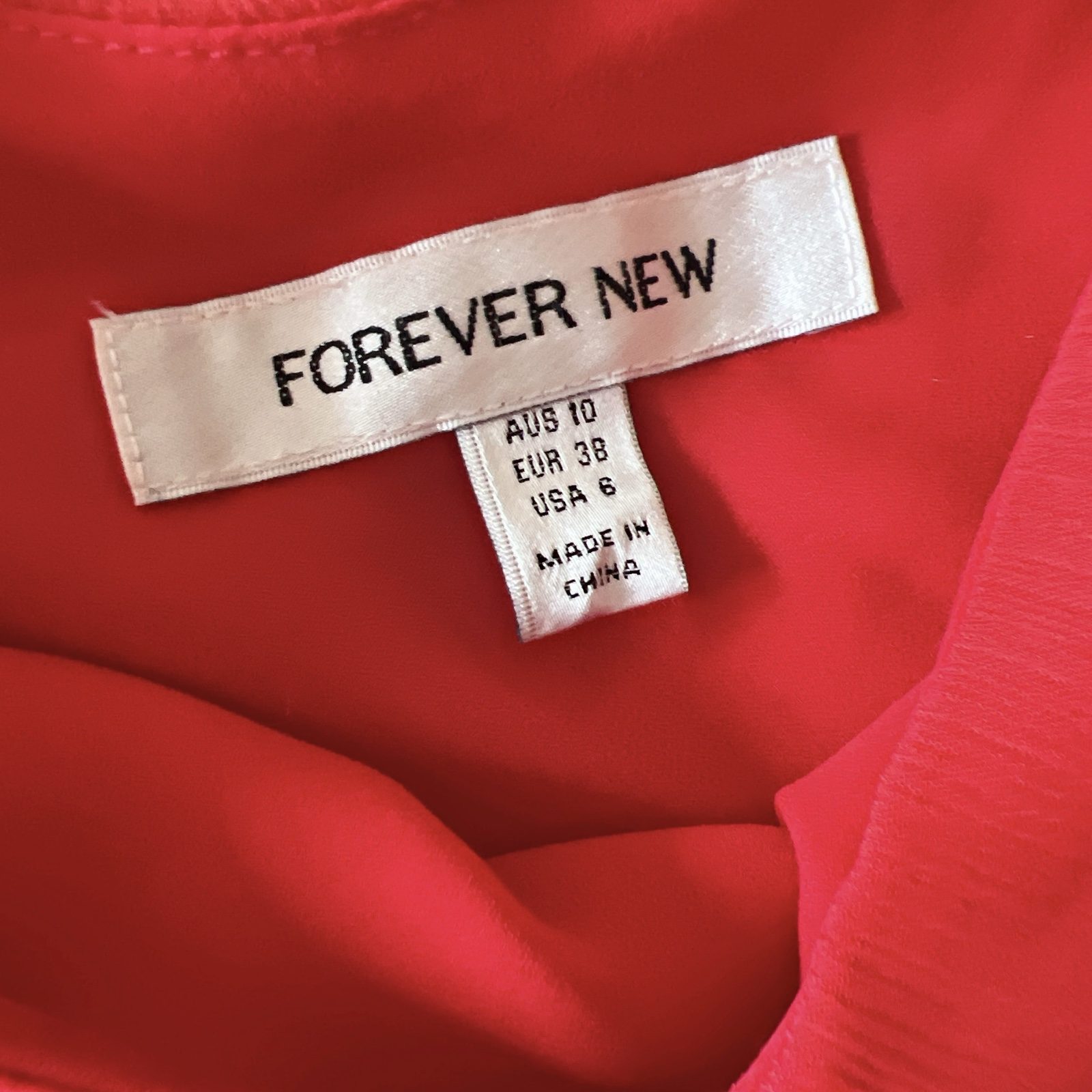 Forever New Polly Ruffle Sleeve Maxi Dress Red M / AU 10 / US 6 Scarf Cocktail image 8