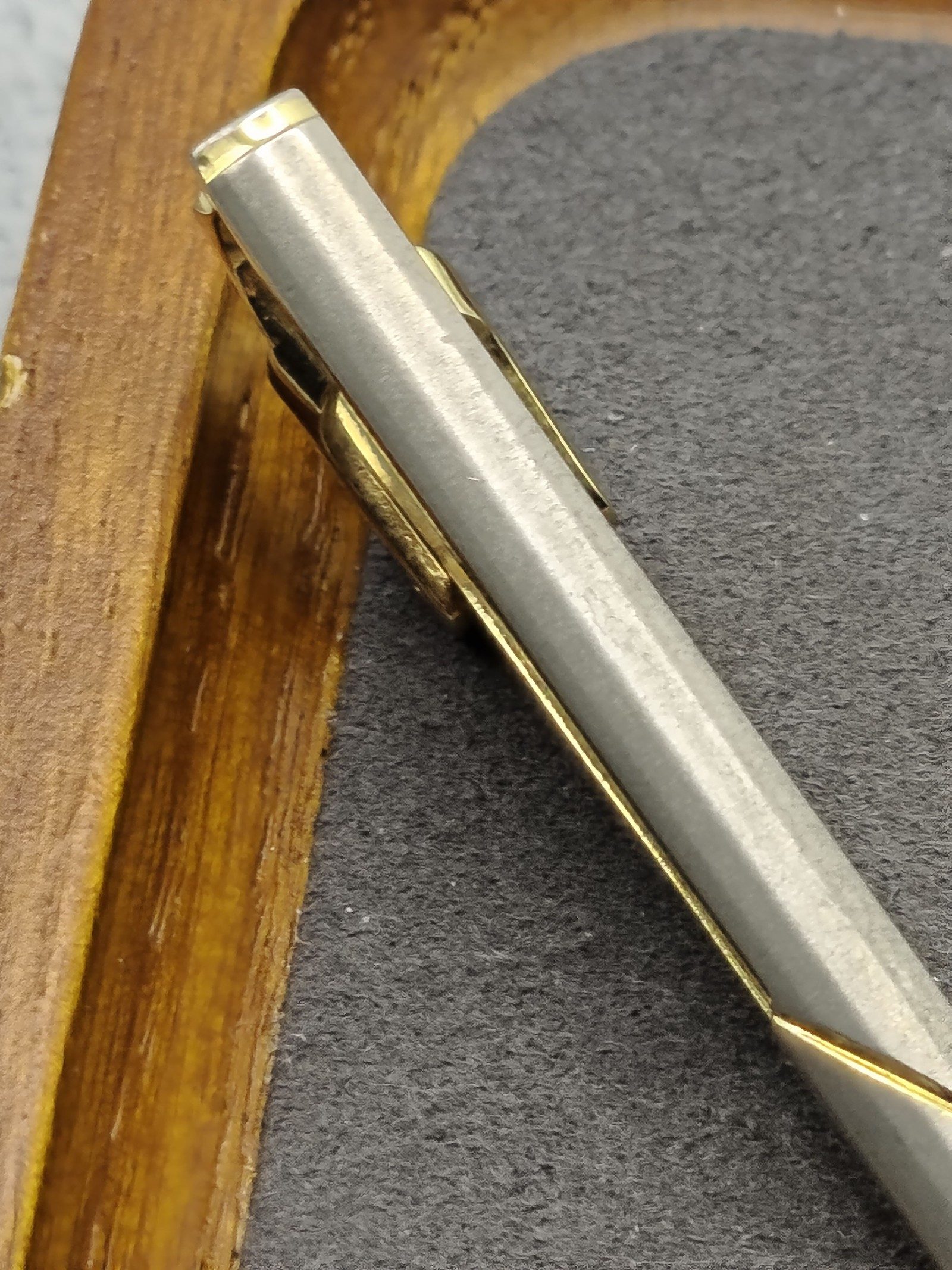 Yves Saint Laurent Gold & Silver Tie Clip image 5