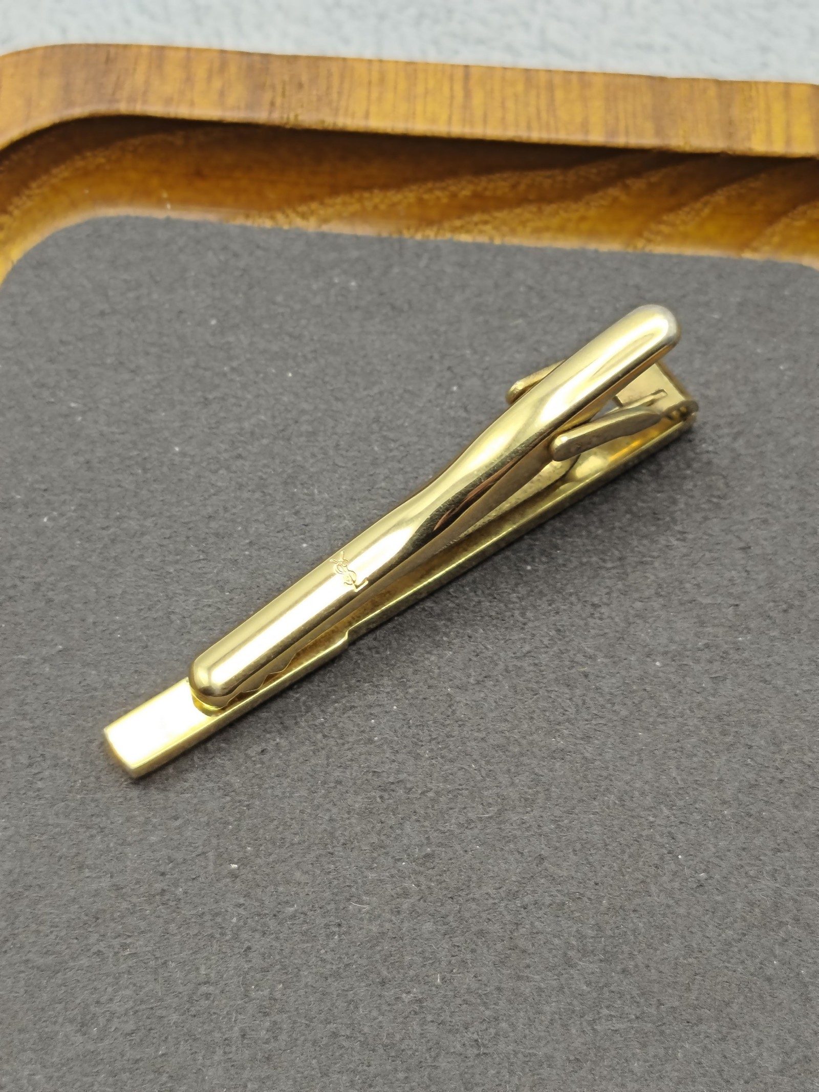 Yves Saint Laurent Gold & Silver Tie Clip image 8