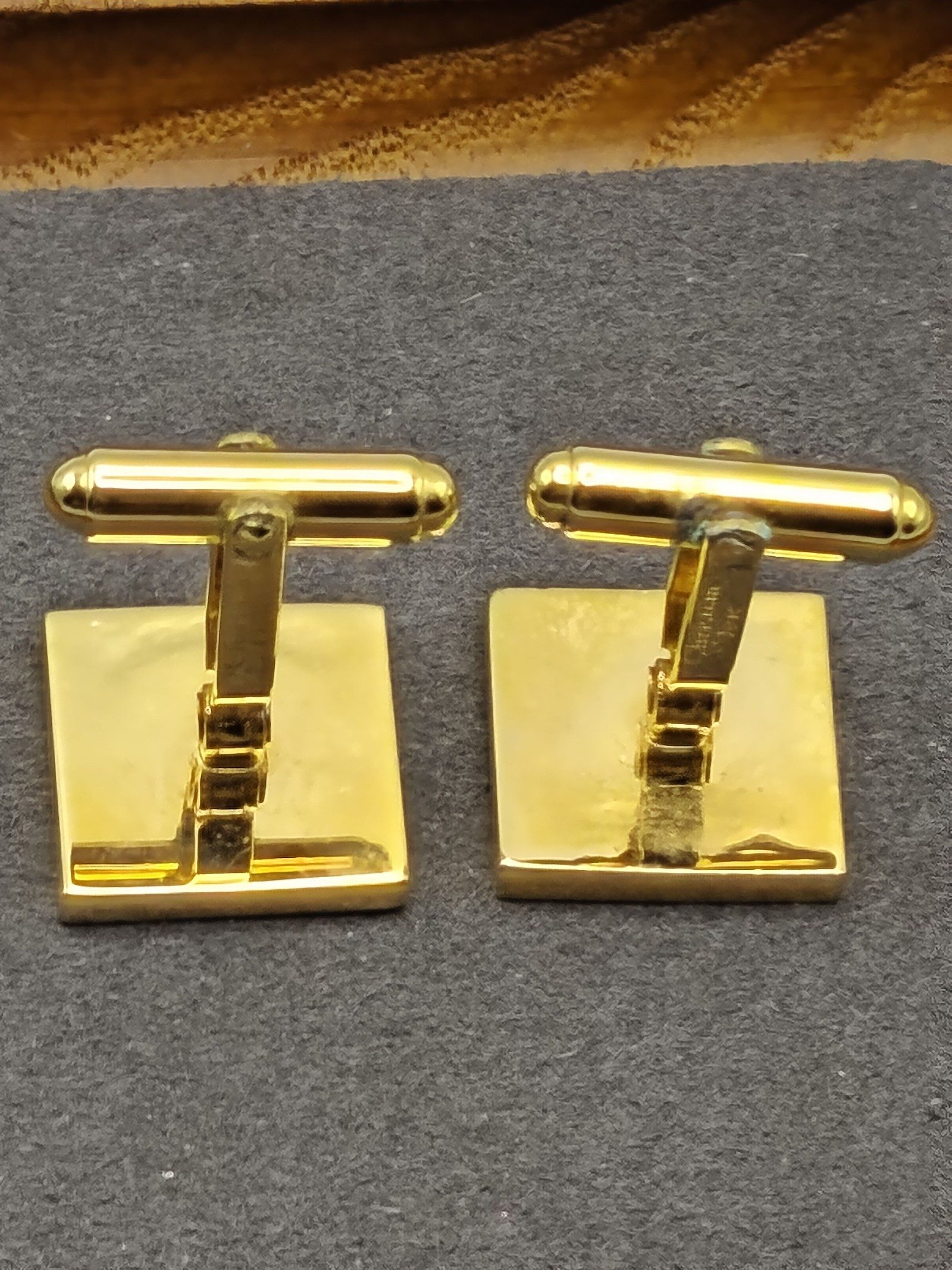 Christian Dior Gold Tone Patterned Cufflinks image 6