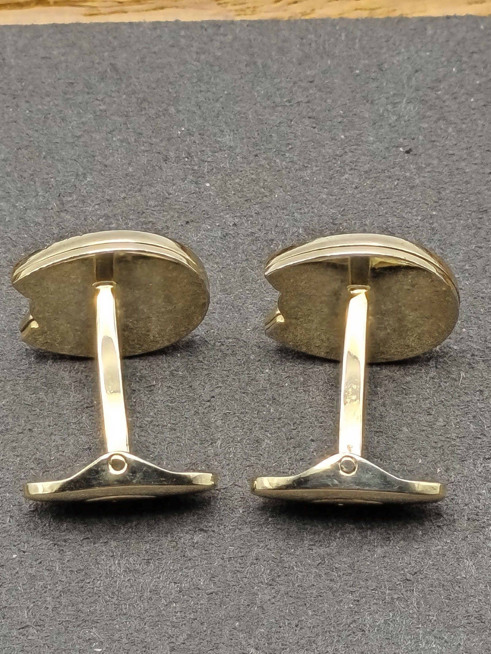 Lancel Gold & Green Polo Cup Tie Clip & Cufflinks Set image 9