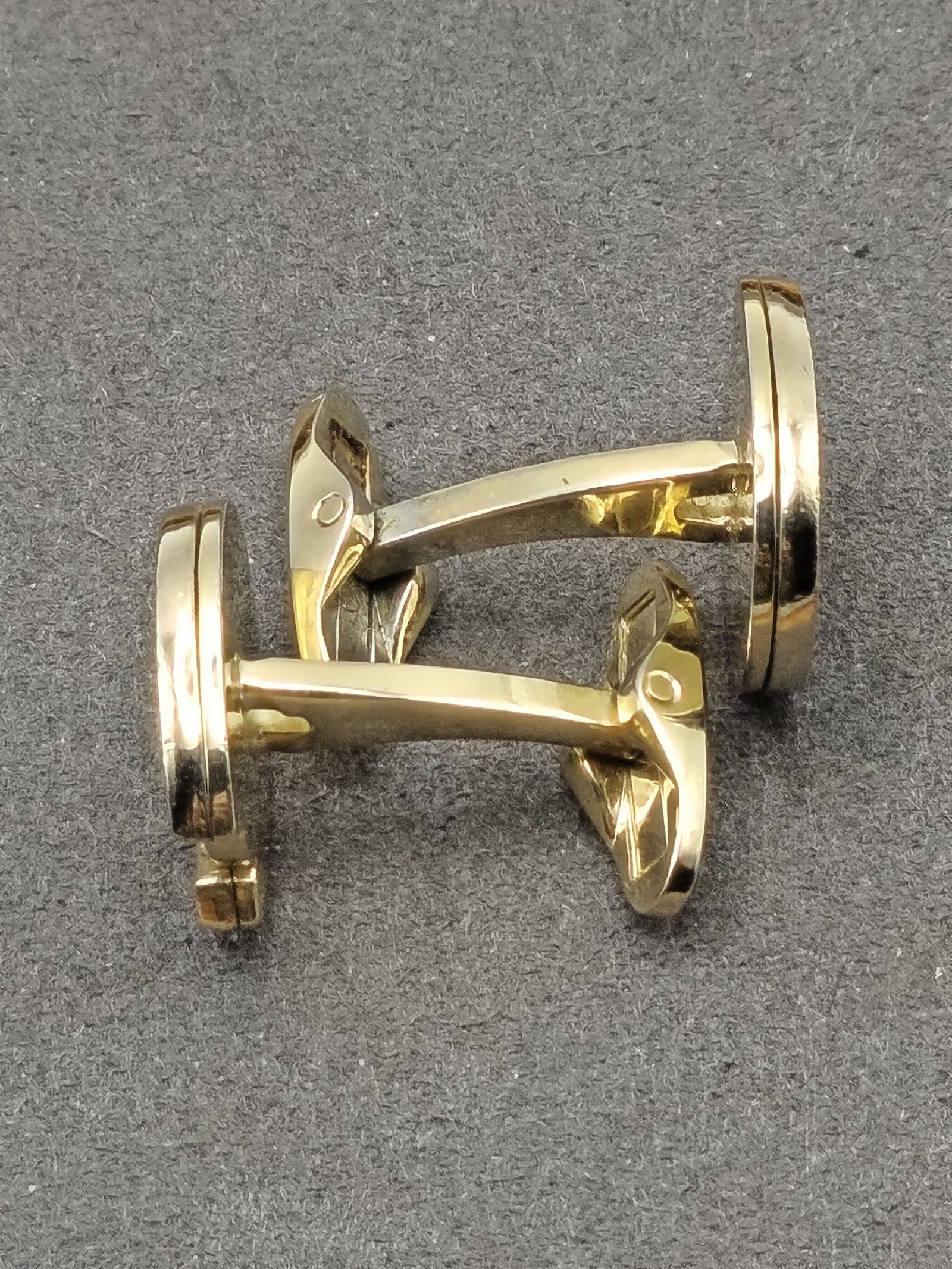 Lancel Gold & Green Polo Cup Tie Clip & Cufflinks Set image 10