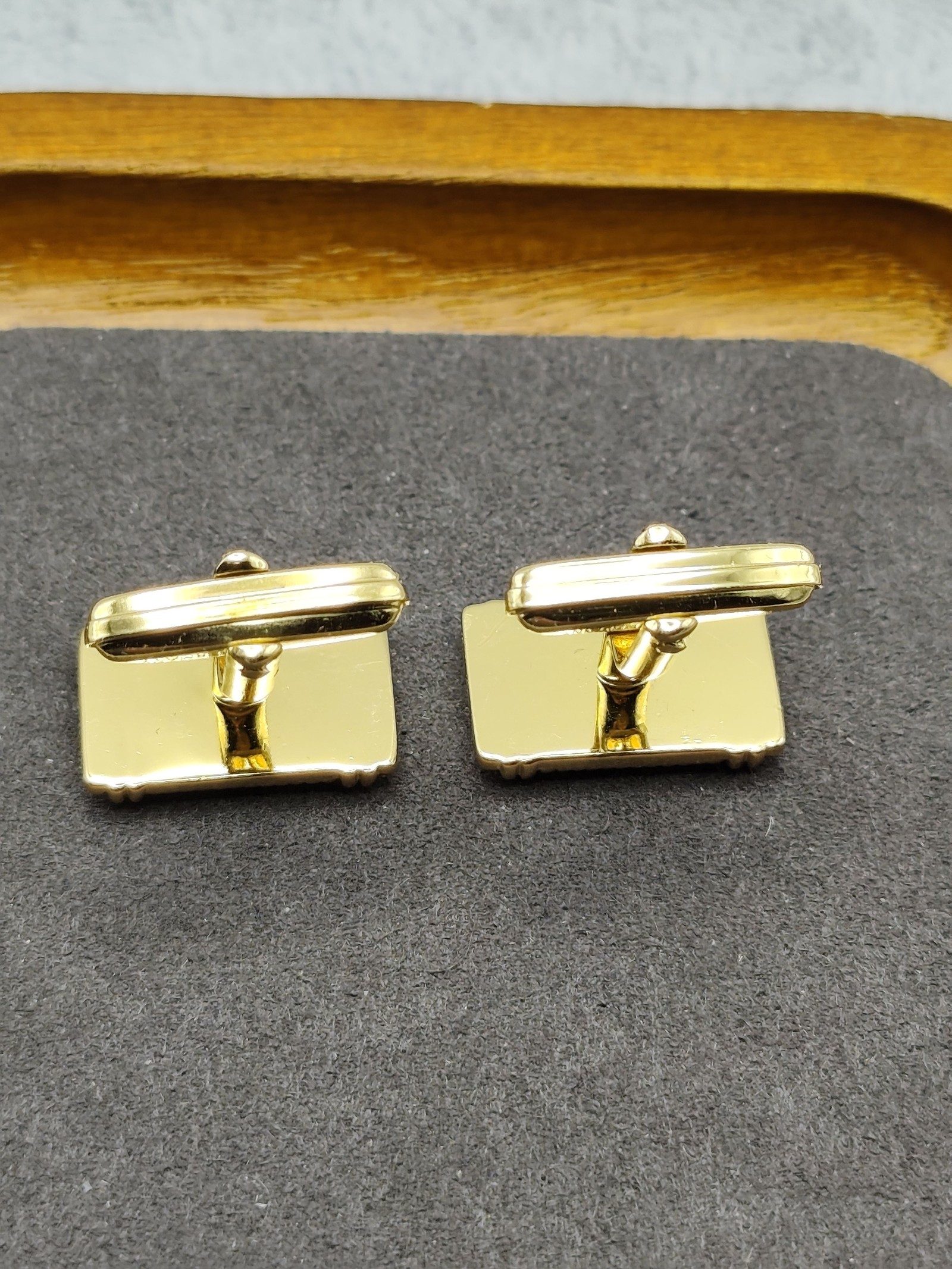 Dior Gold-tone Logo Cufflinks Luxury Men's Accessories image 6