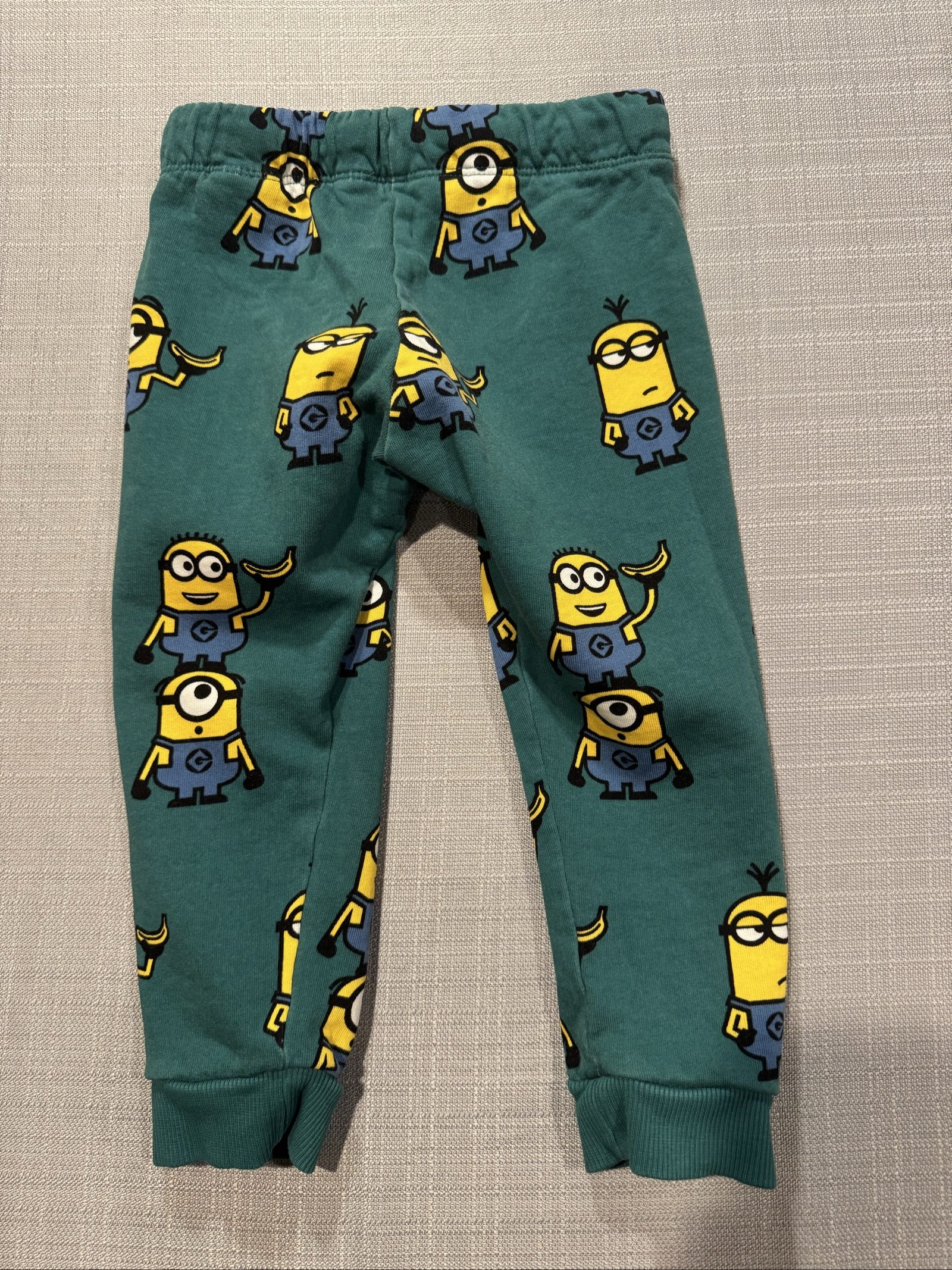 Boys H&M Minions Jogger Sweatpants – Green – 4T image 6