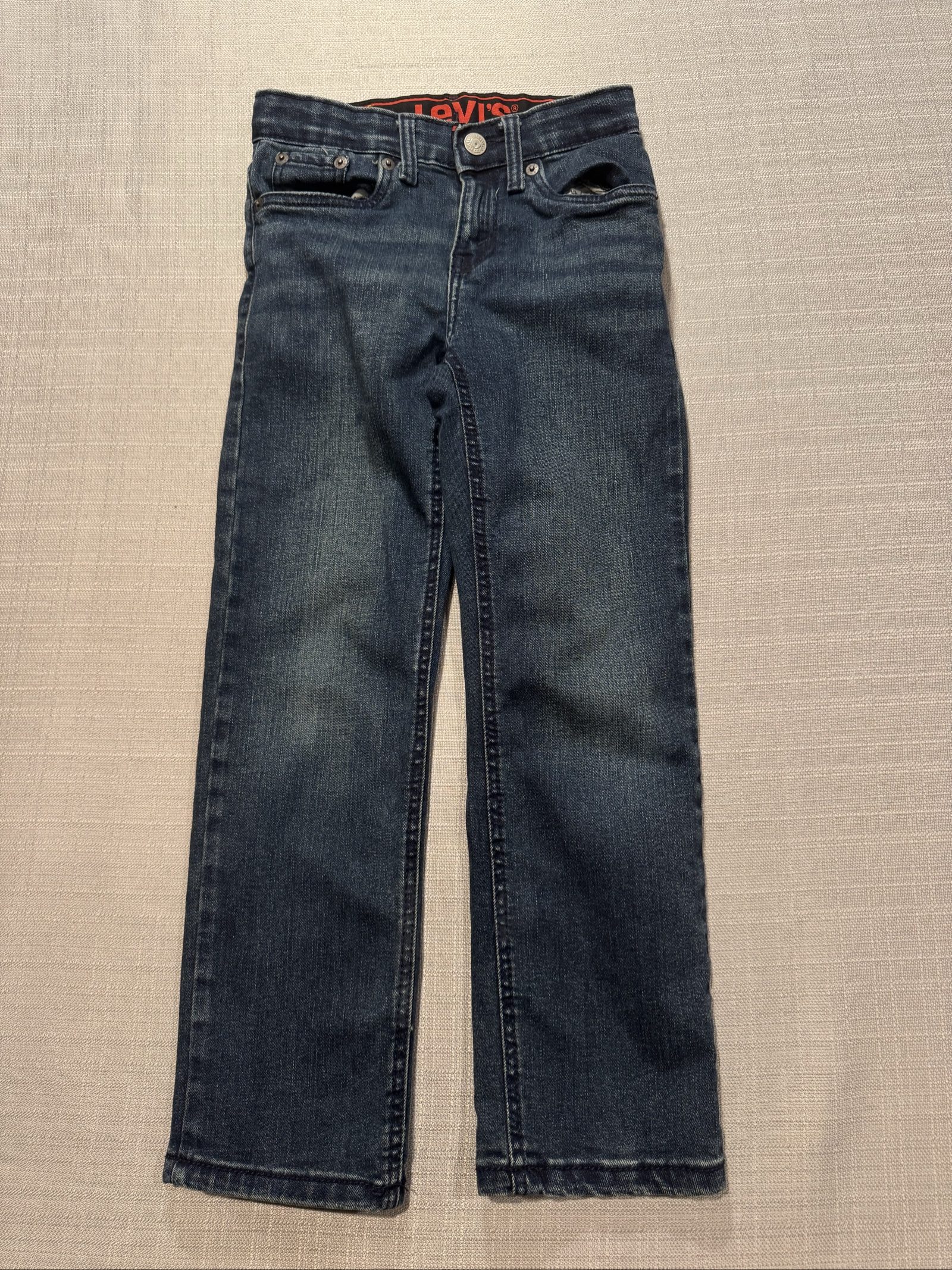 Boys Levi’s 514 Straight Fit Jeans – Dark Wash – 7 Regular