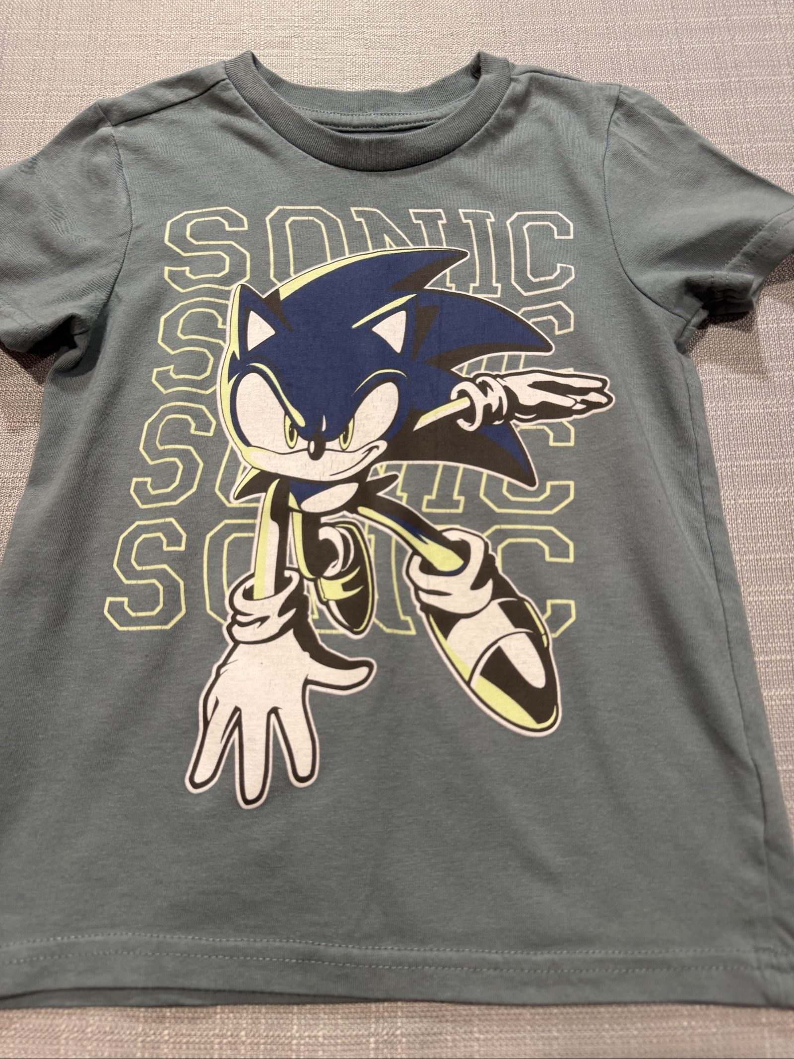 Boys Sonic the Hedgehog Graphic T-Shirt – Gray – 5 image 2