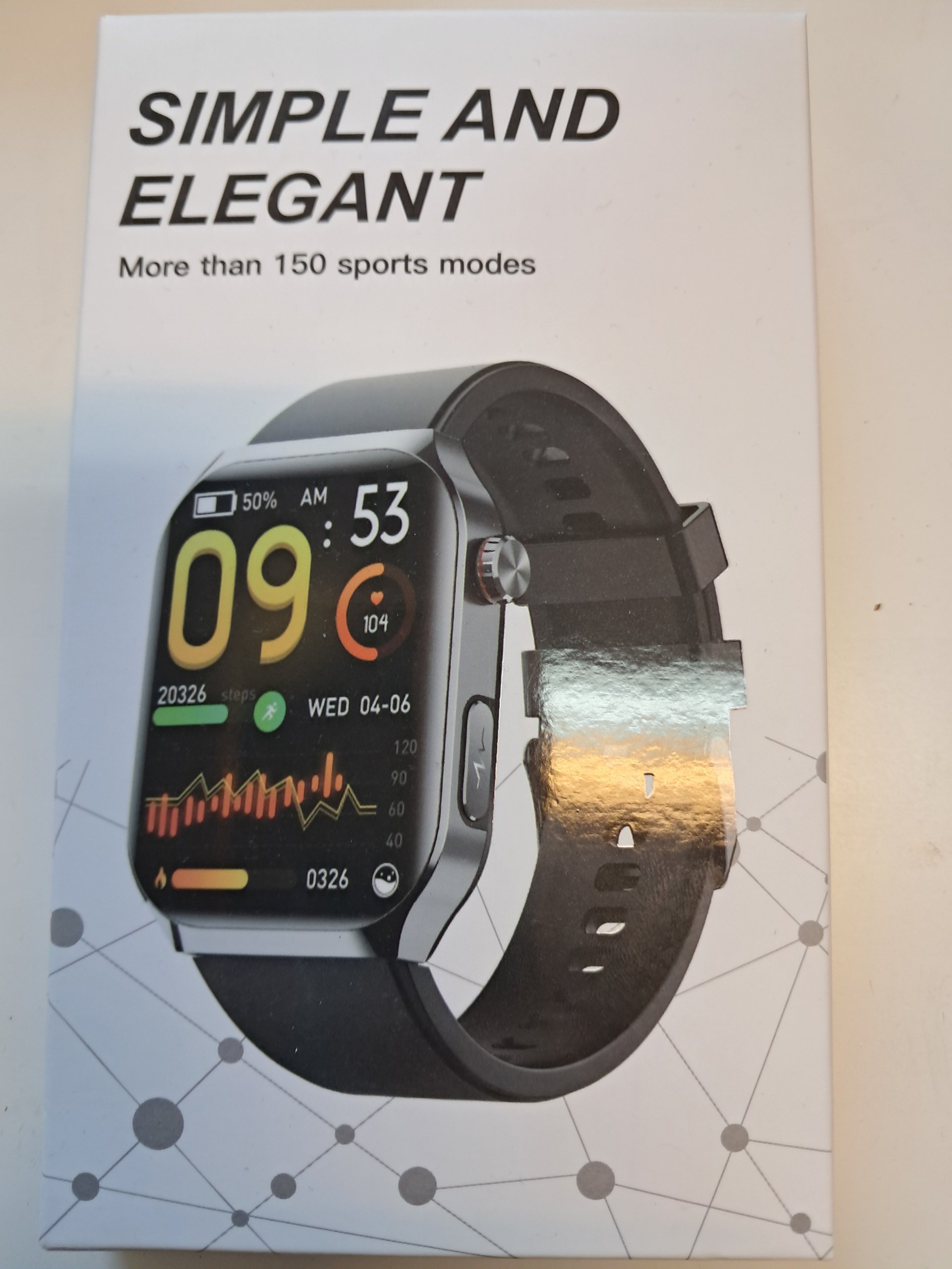 Smartwatch Fitness Tracker – Zwart