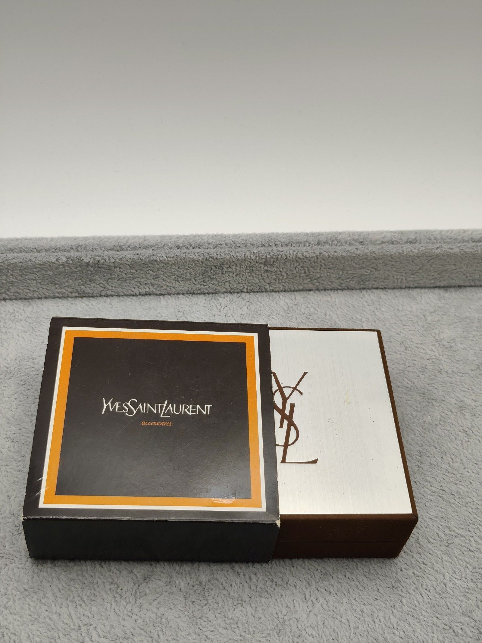Yves Saint Laurent Gold Tie Clip with Box image 4