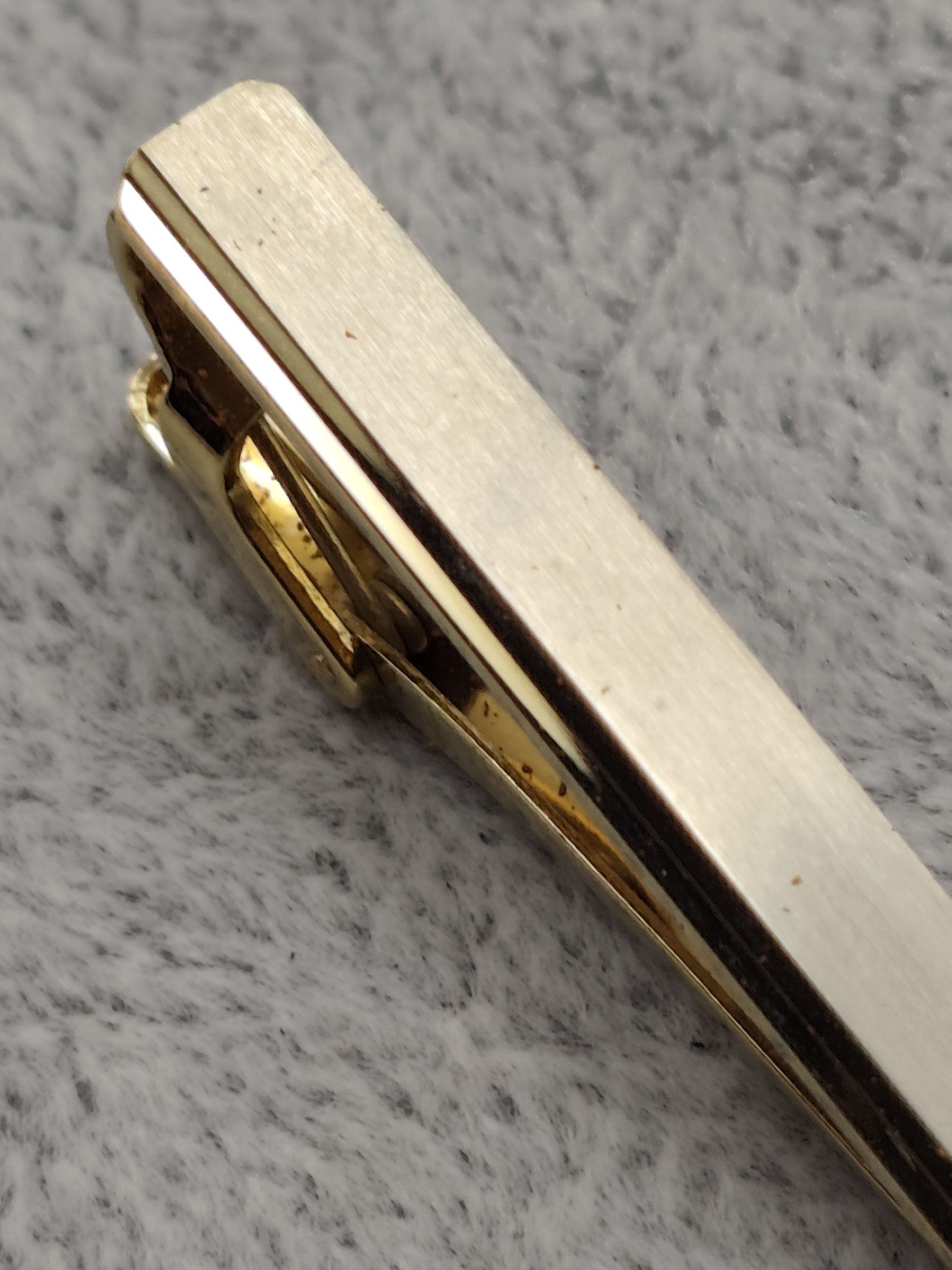 Yves Saint Laurent Gold Tie Clip with Box image 7