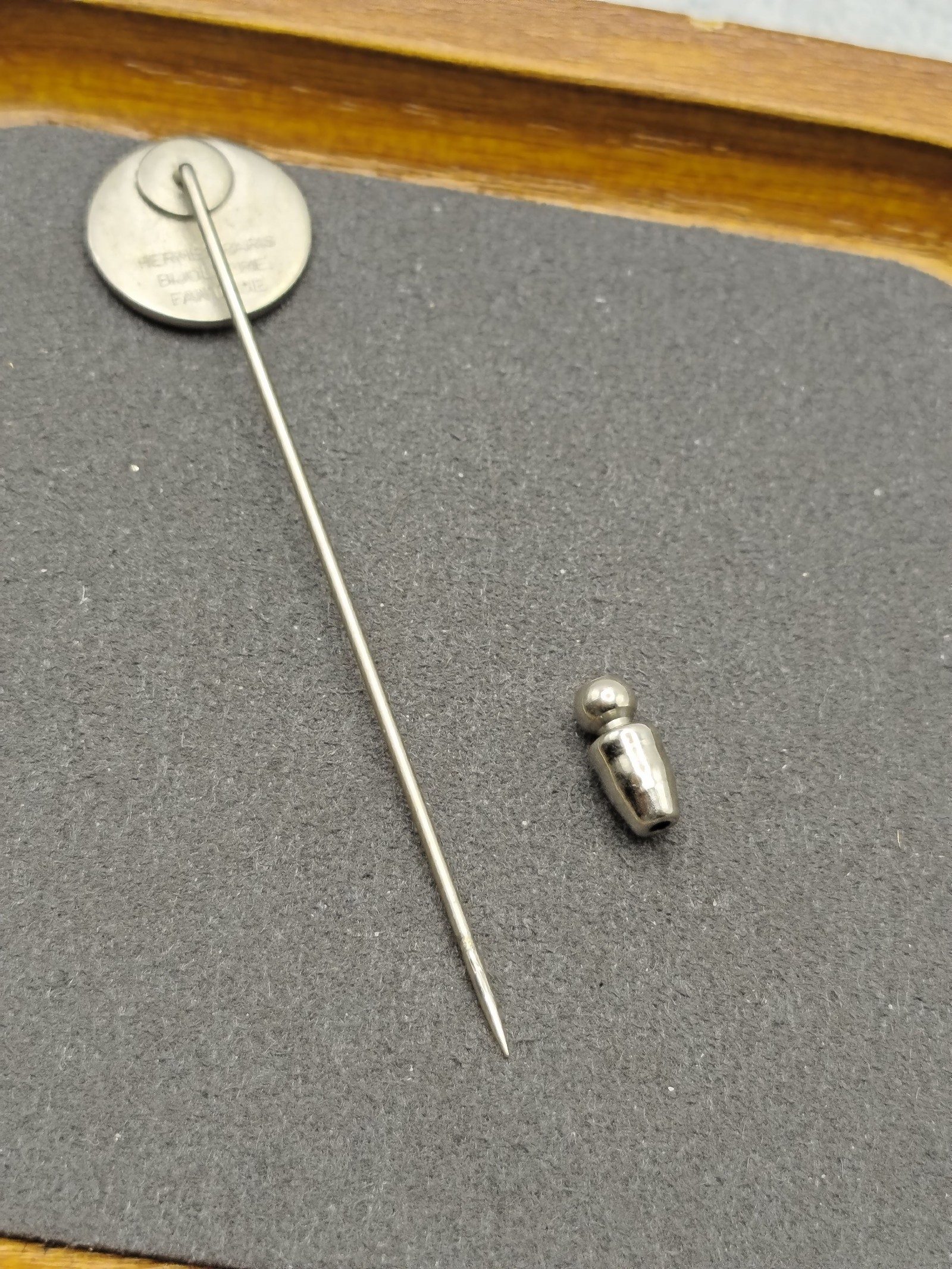 Hermes Silver Paris Pin Brooch image 7