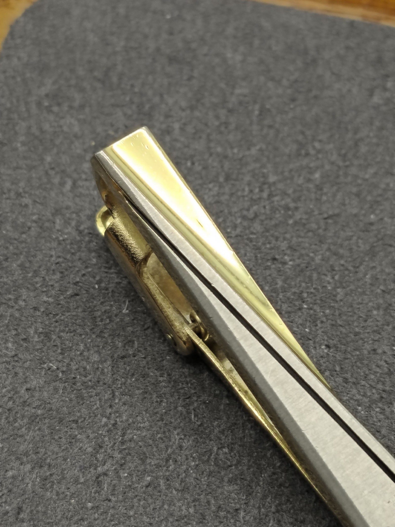 YSL Gold & Silver Men's Tie Clip With Gift Box image 4