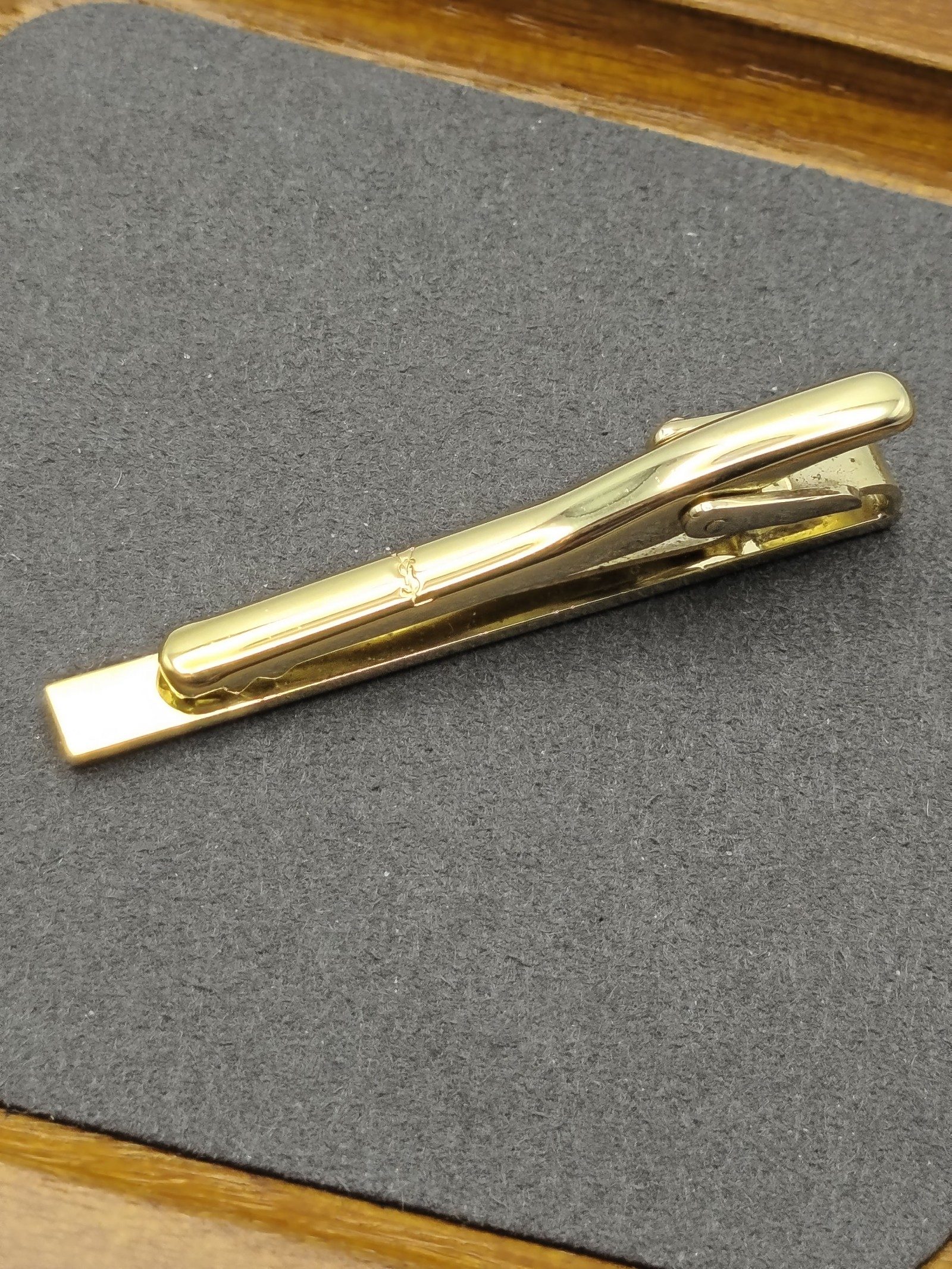 YSL Gold & Silver Men's Tie Clip With Gift Box image 6