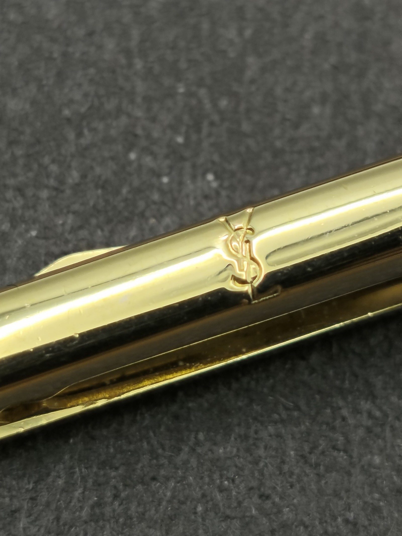 YSL Gold & Silver Men's Tie Clip With Gift Box image 7